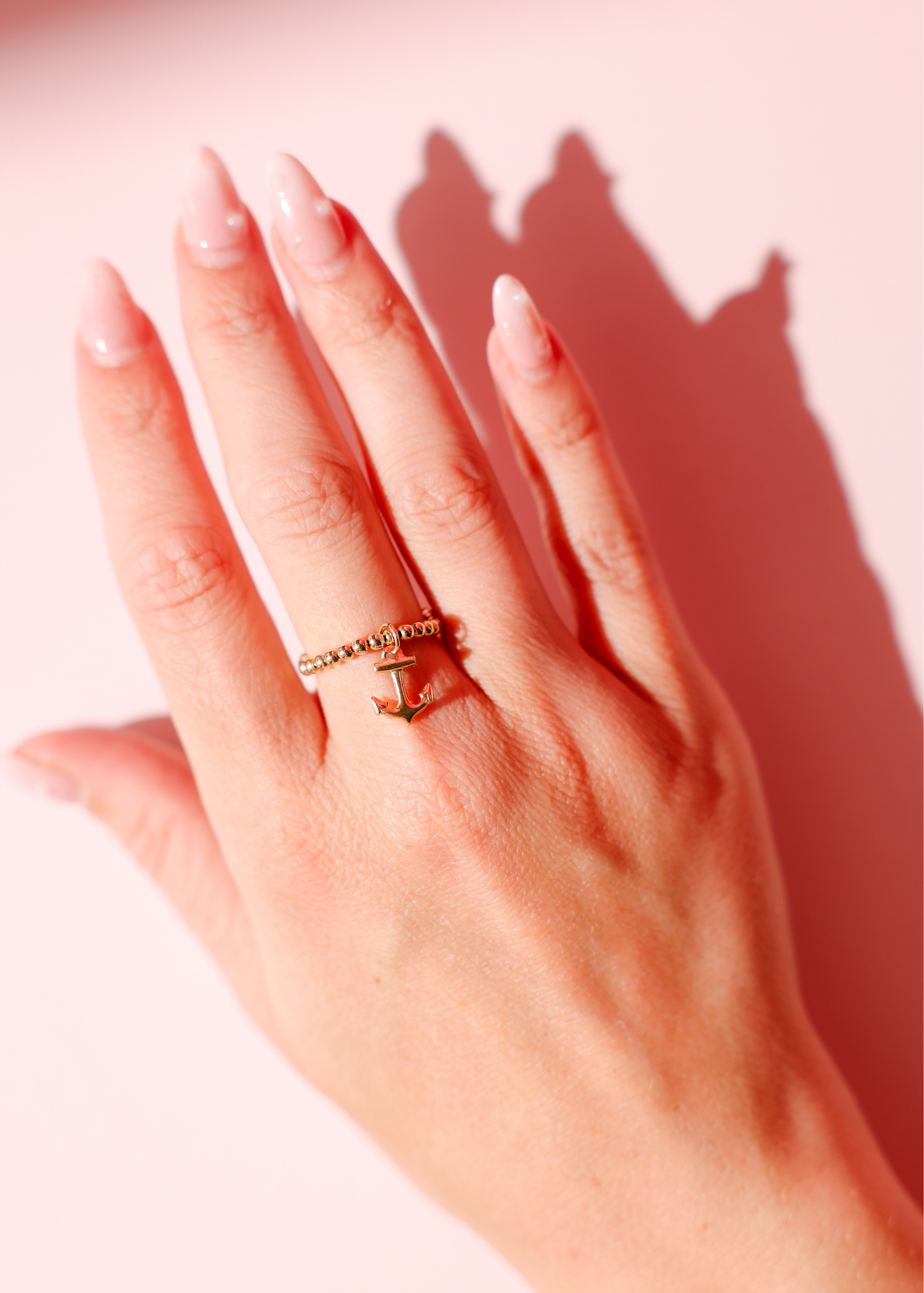 Anchor Charm Ring
