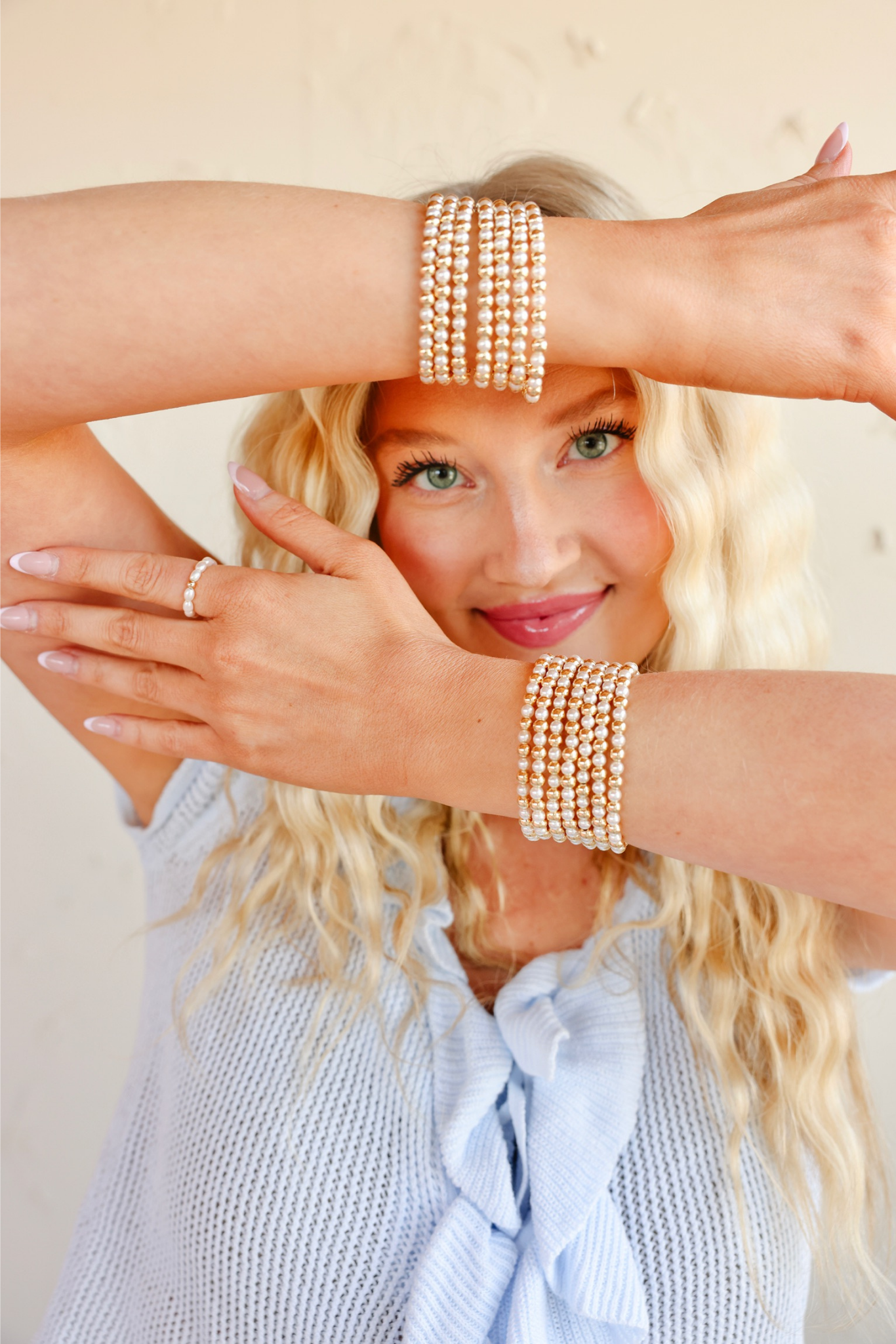 Anna Pearl Bracelet in Gold
