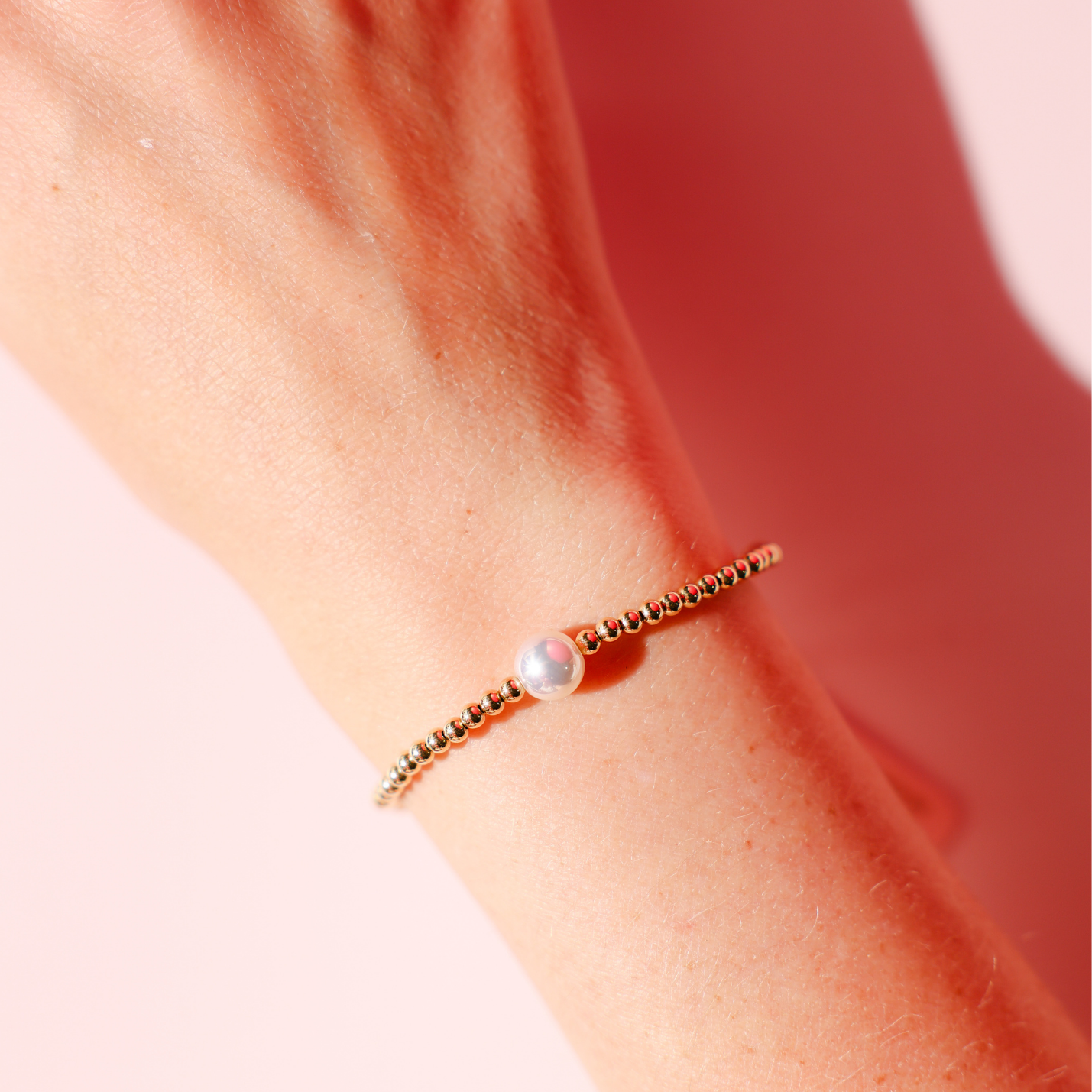 Ariel Pearl Bracelet in Gold