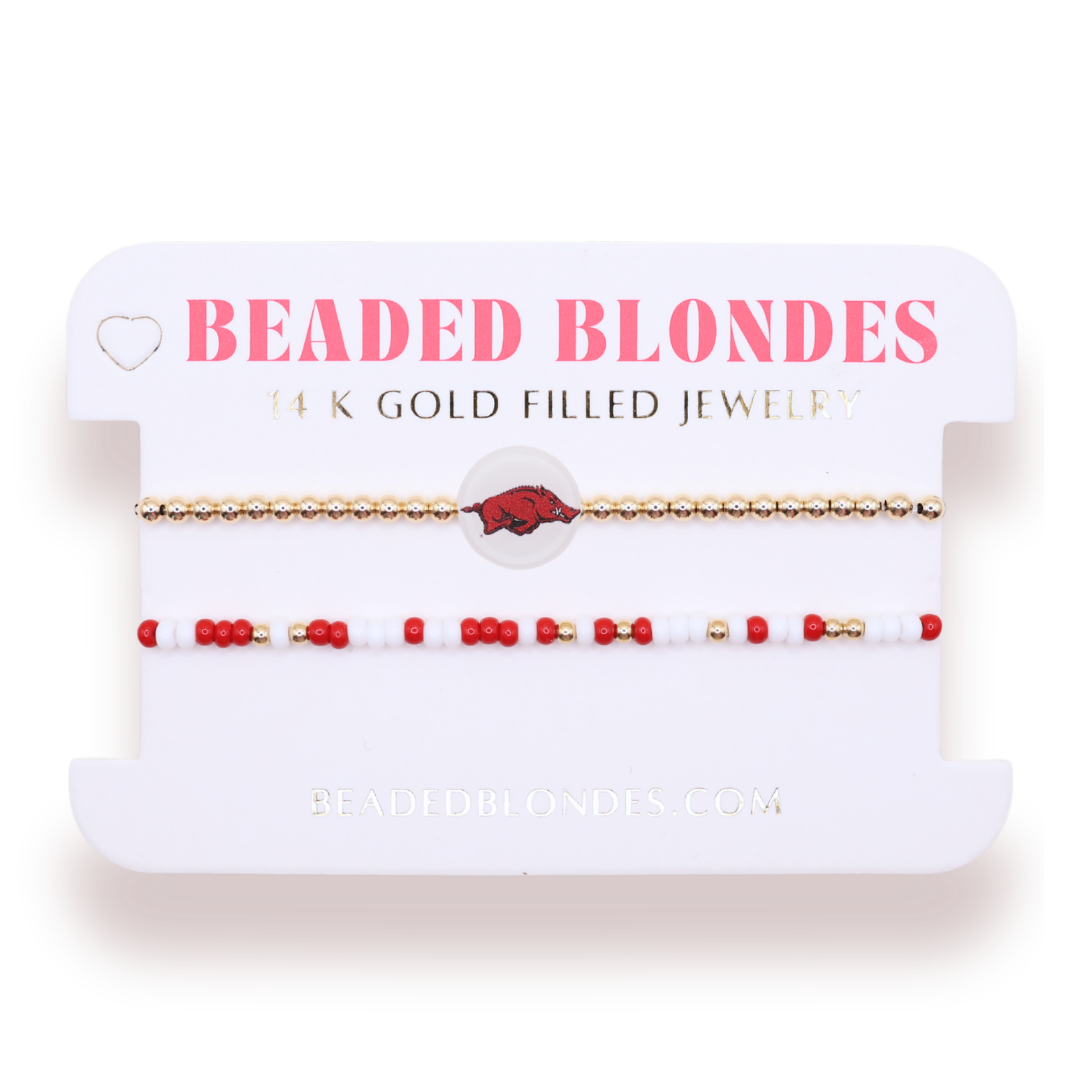 Arkansas + Sprinkle Logo Bracelet Stack of 2