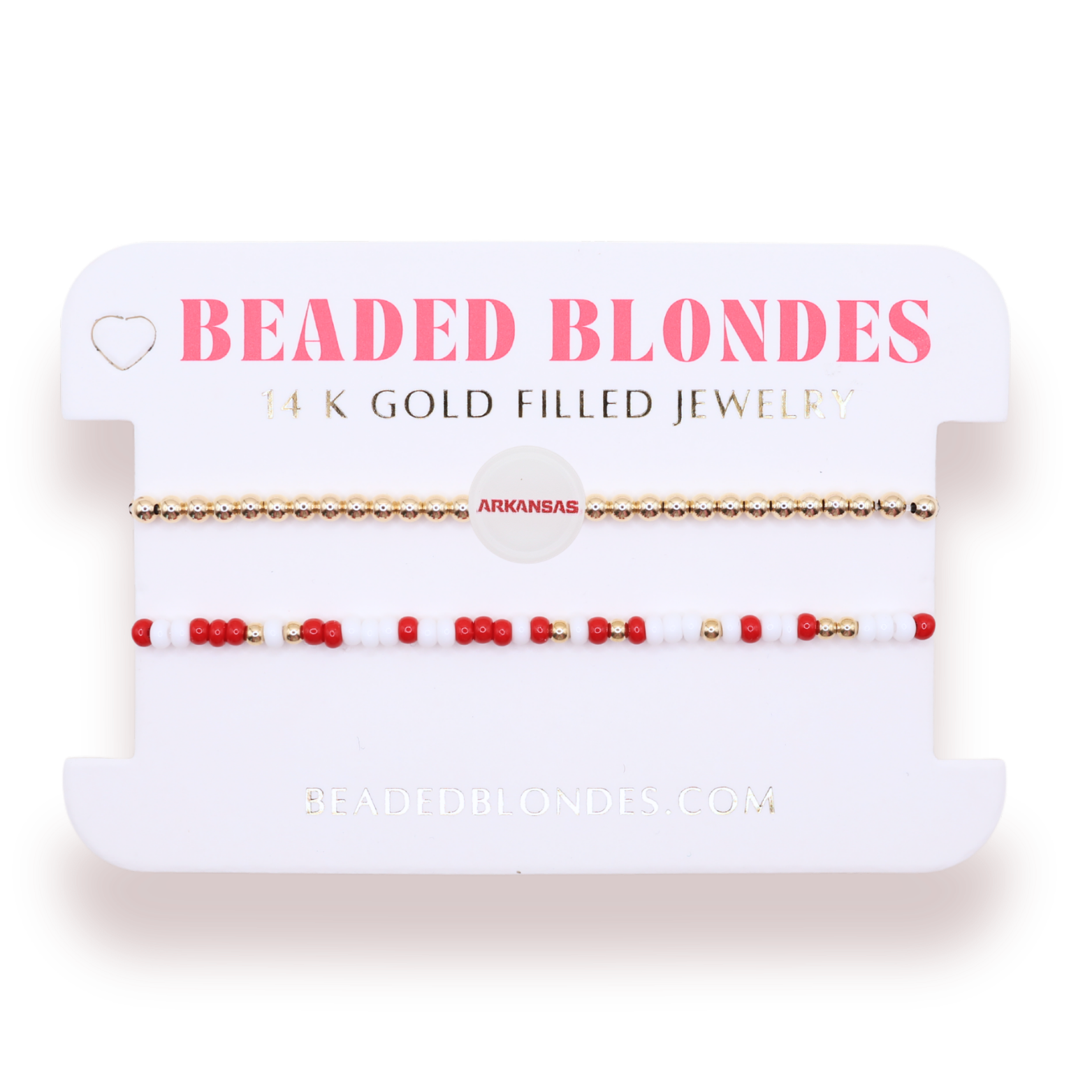 Arkansas + Sprinkle Logo Bracelet Stack of 2