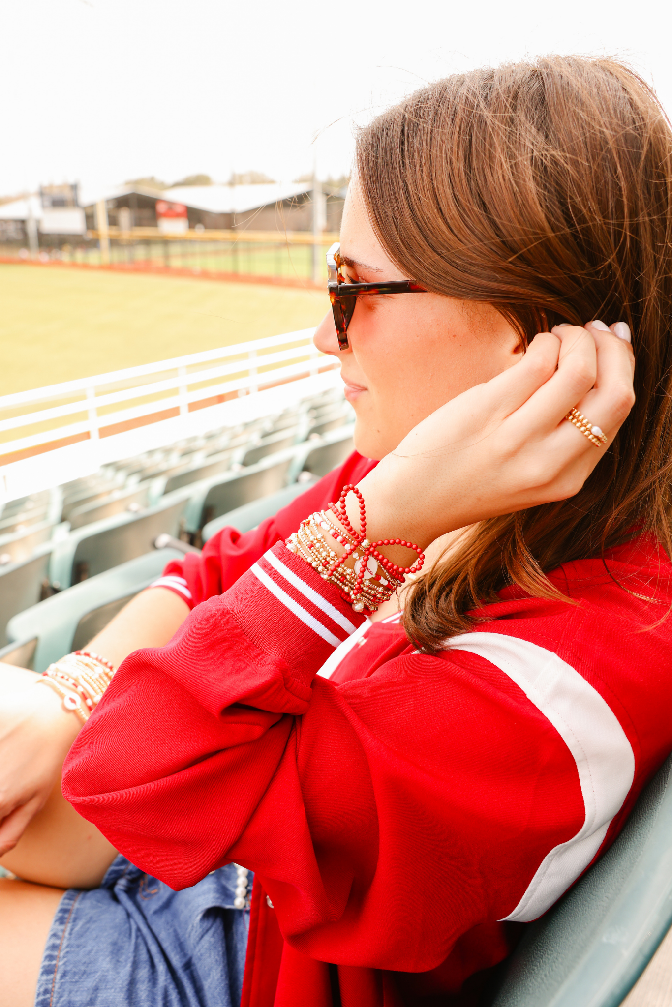 Arkansas Logo Flip Bracelet on Color