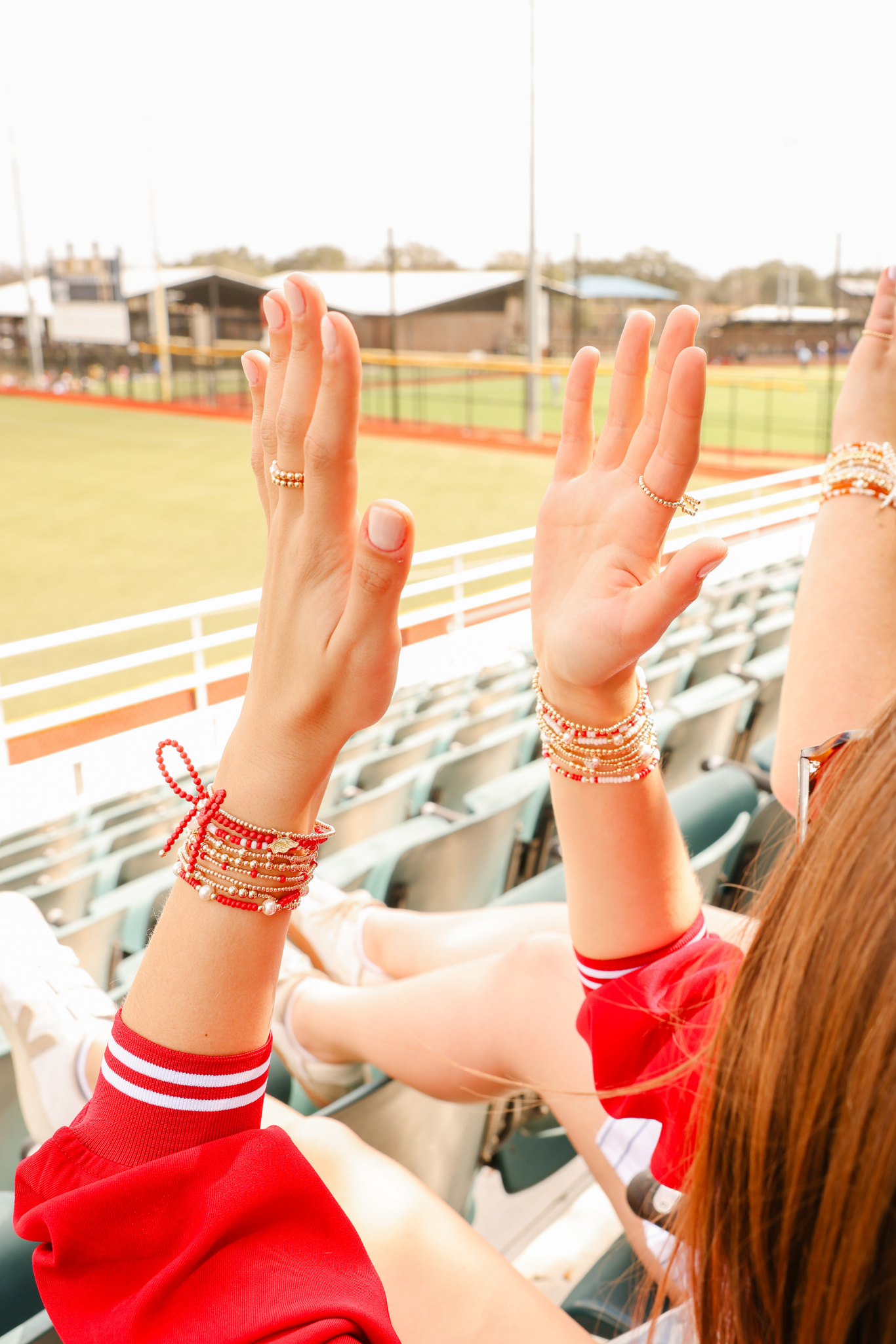 Arkansas Logo Charm Bracelet on Gold