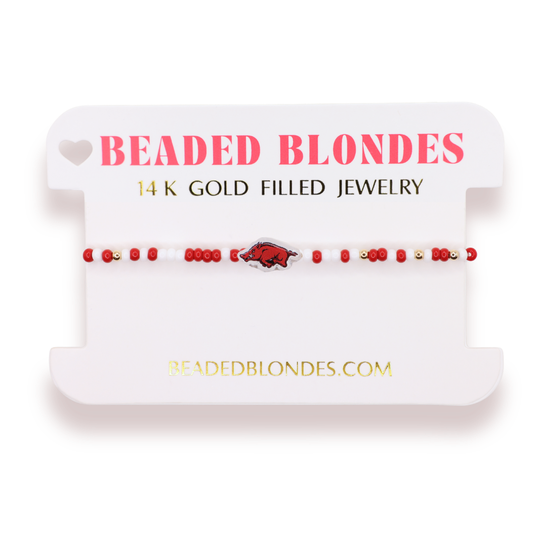 Arkansas Logo Bracelet on Color