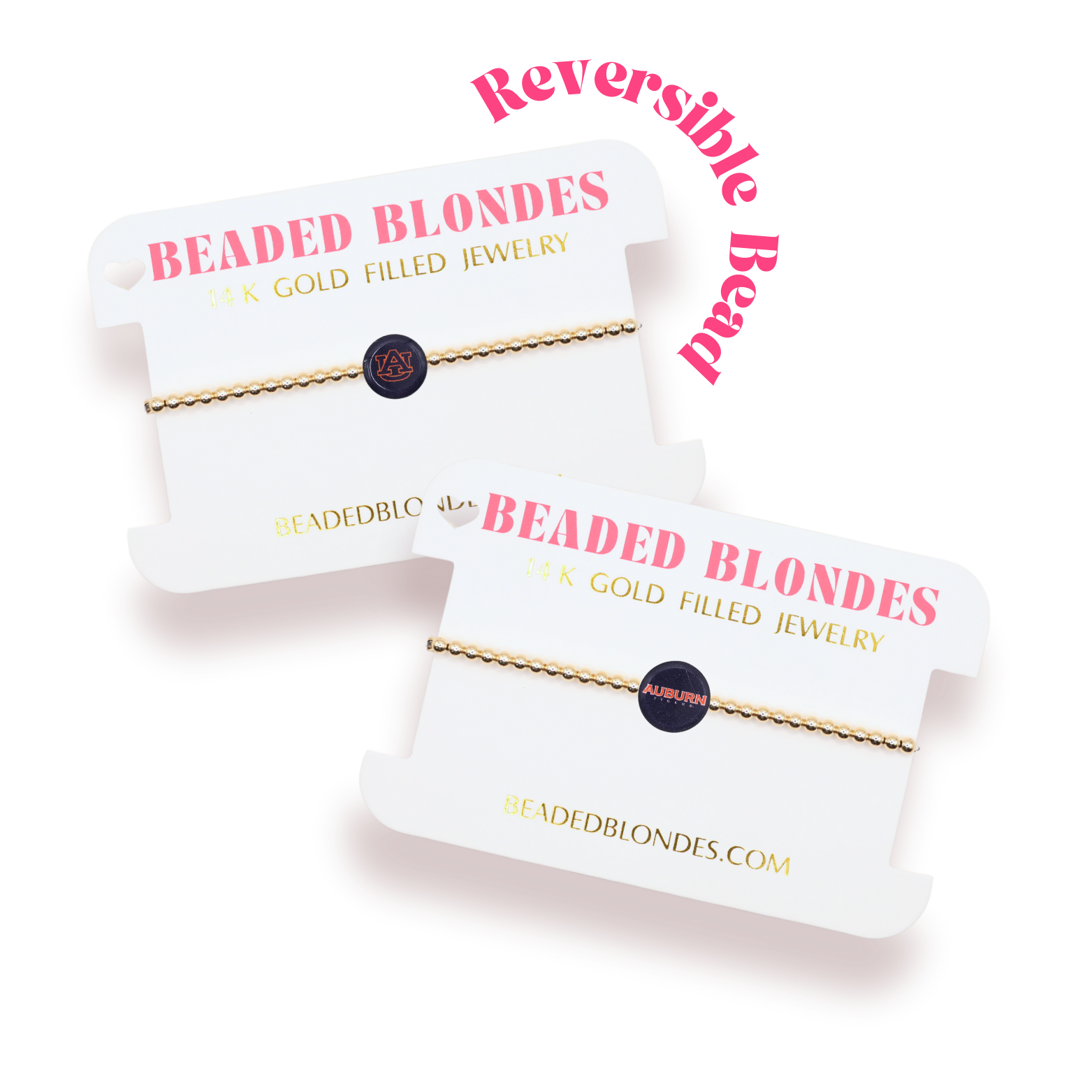 Auburn + Sprinkle Bracelet Stack of 2