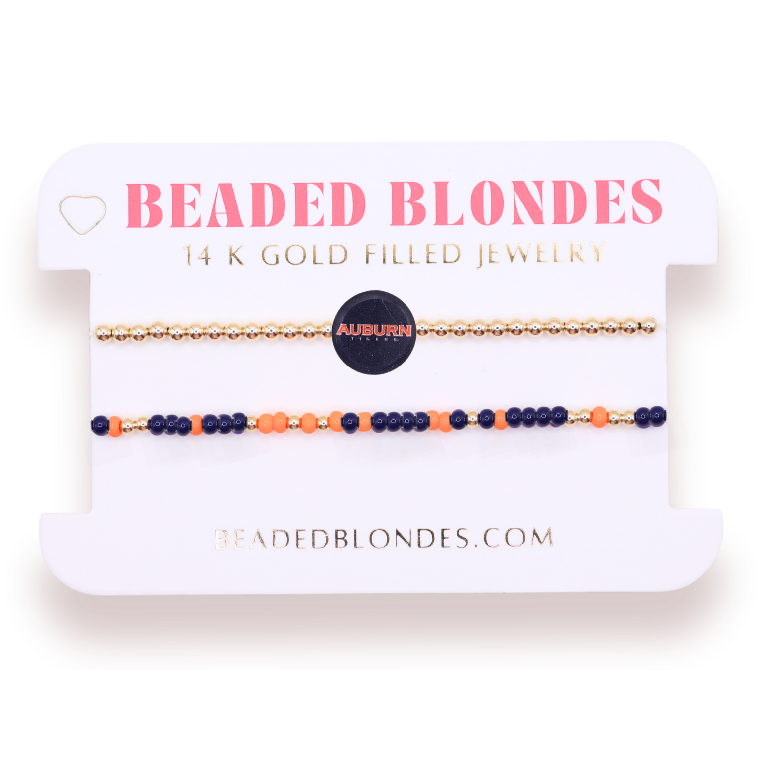 Auburn + Sprinkle Bracelet Stack of 2