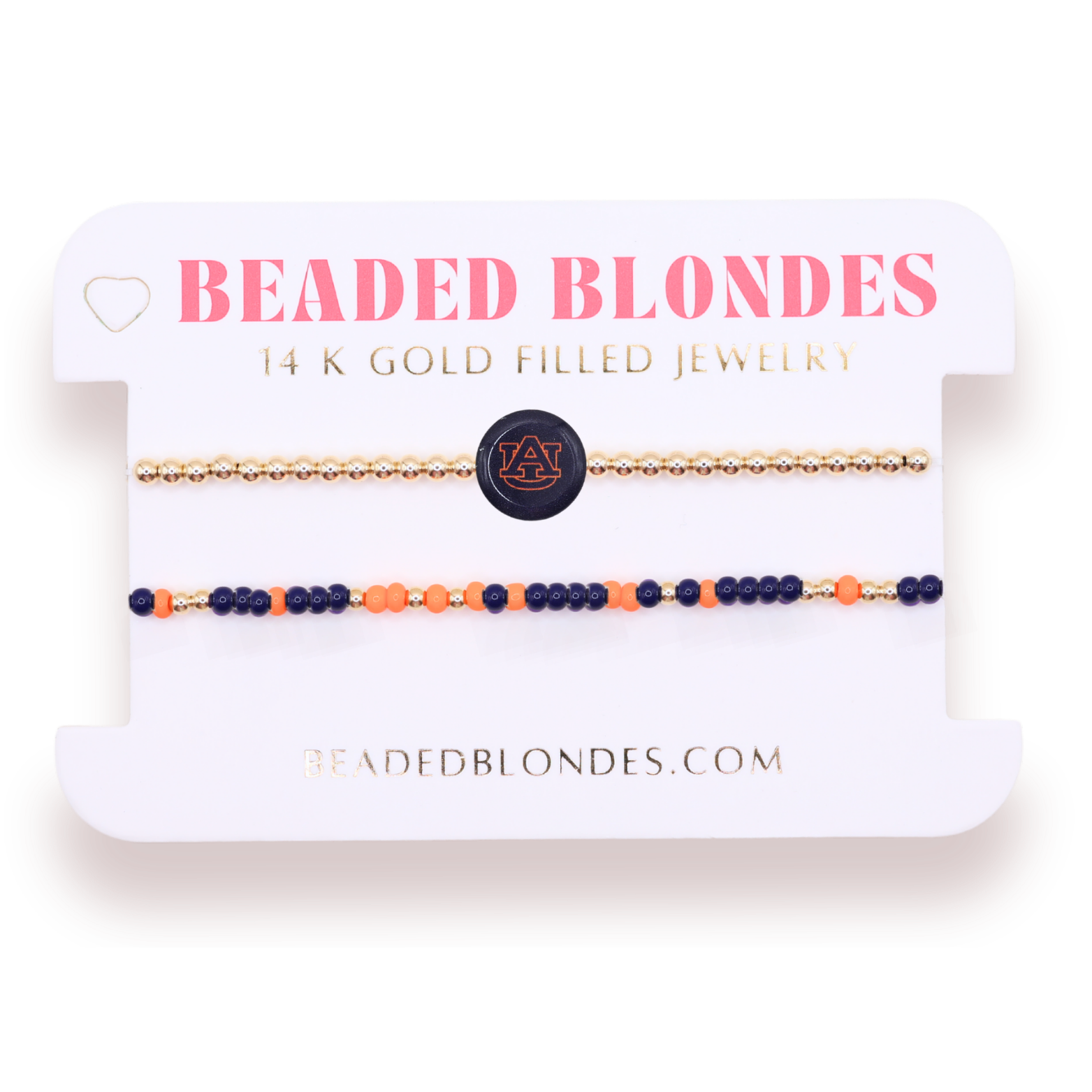 Auburn + Sprinkle Bracelet Stack of 2