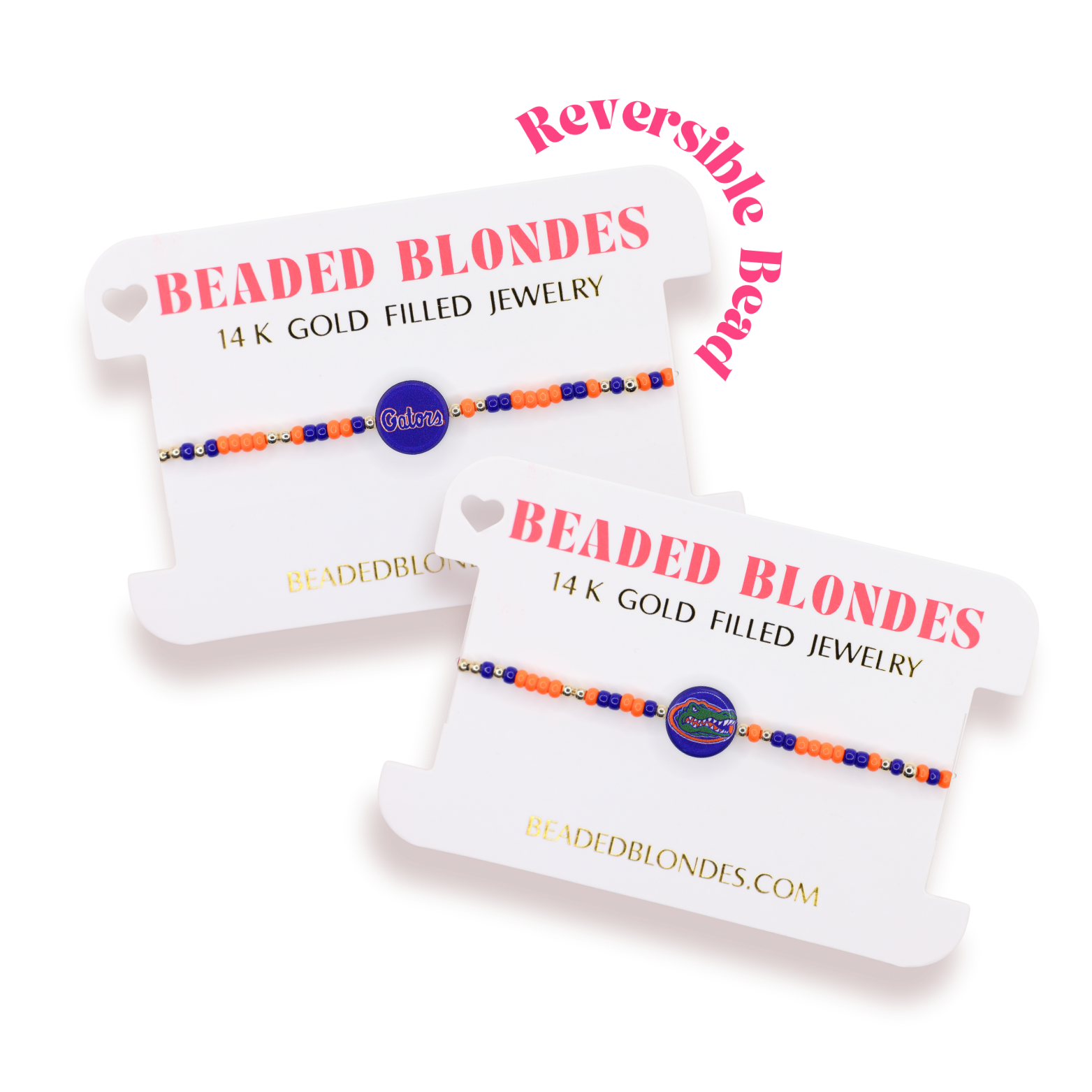 University of Florida Logo Flip Bracelet on Color