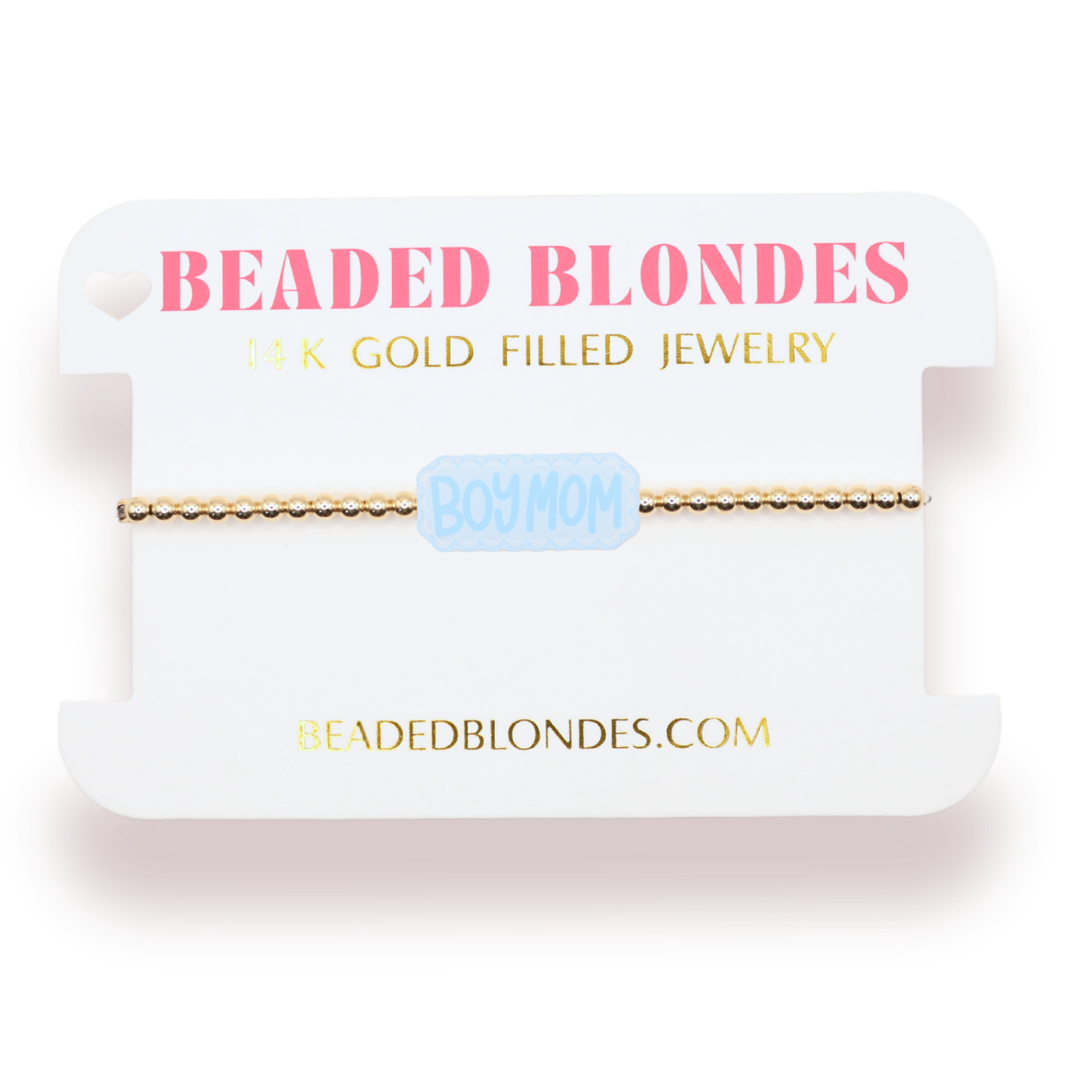 Boy Mom Bracelet on Gold