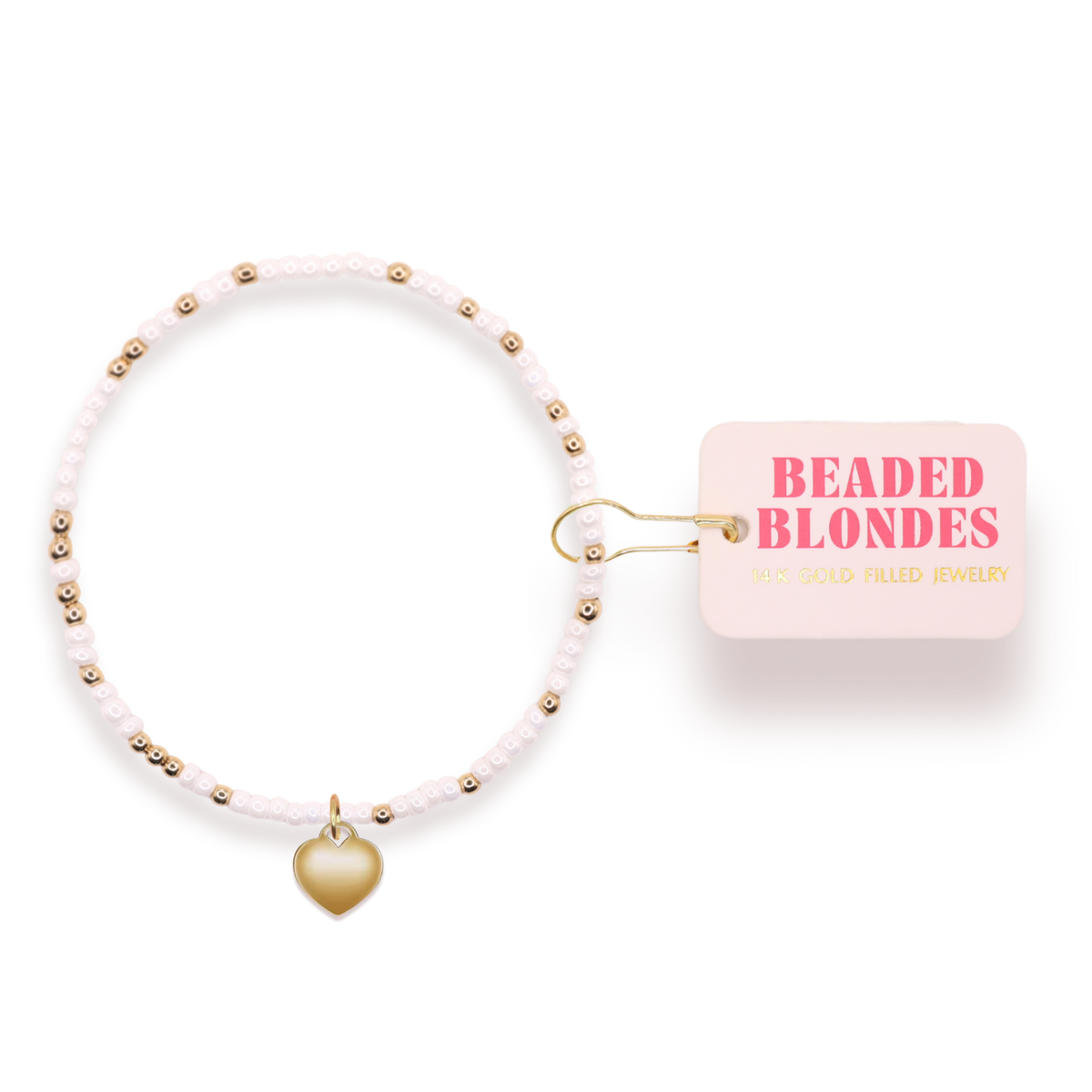 Heart Locket Charm Bracelet on Color