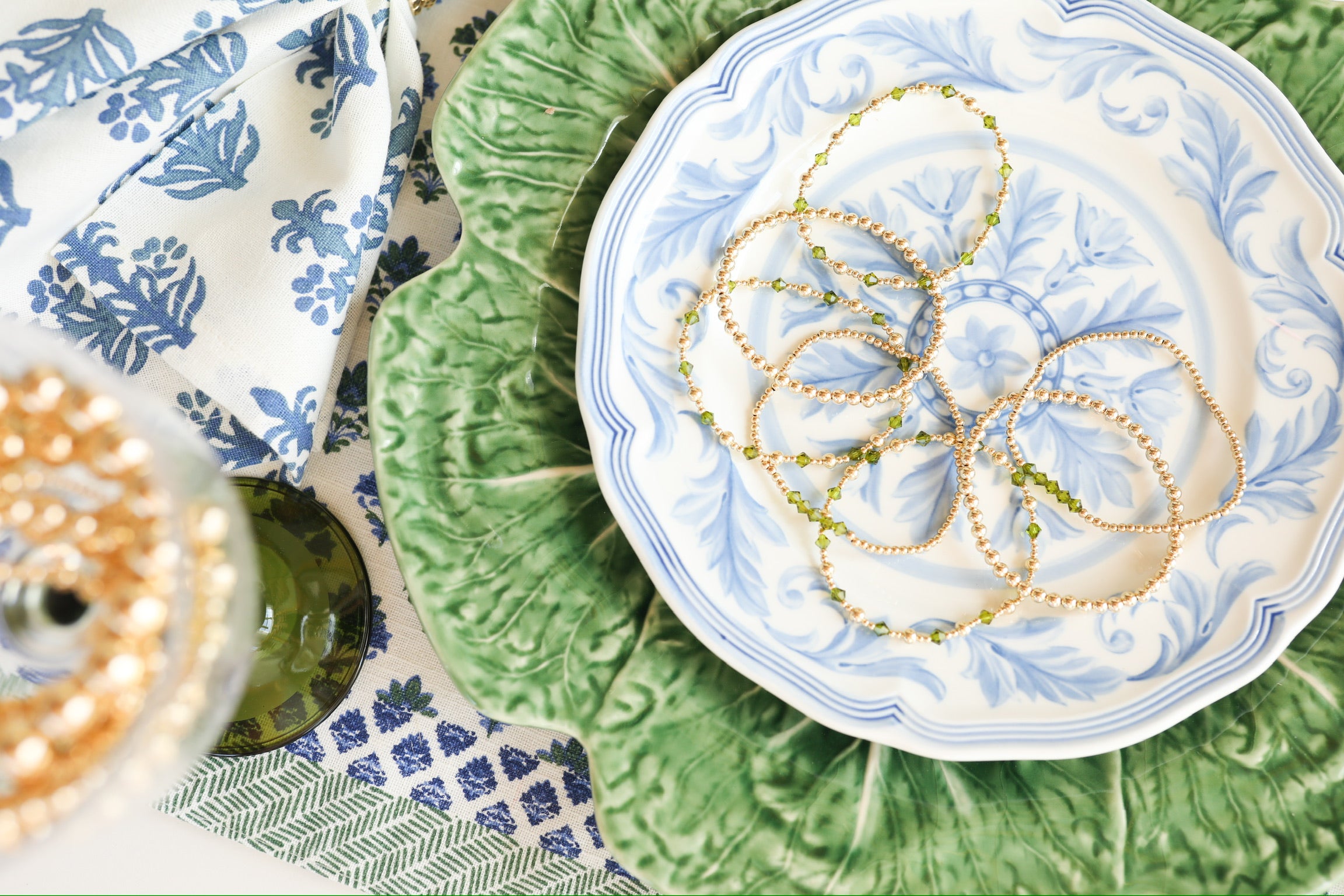 Olive Green June Ring