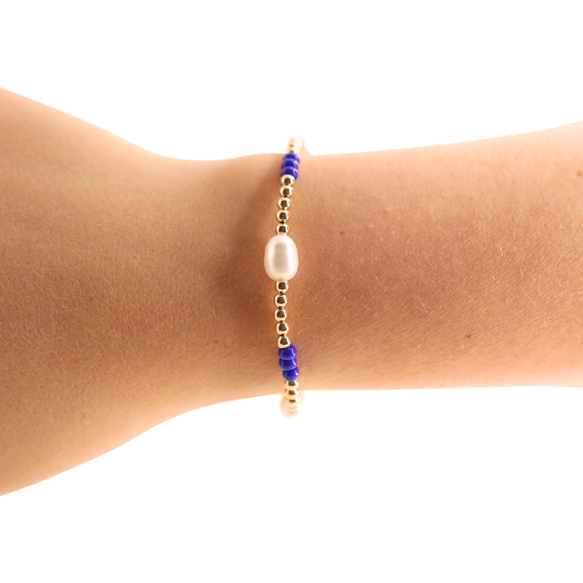 Cobalt Blue Pearl Poppi Bracelet (Sale)