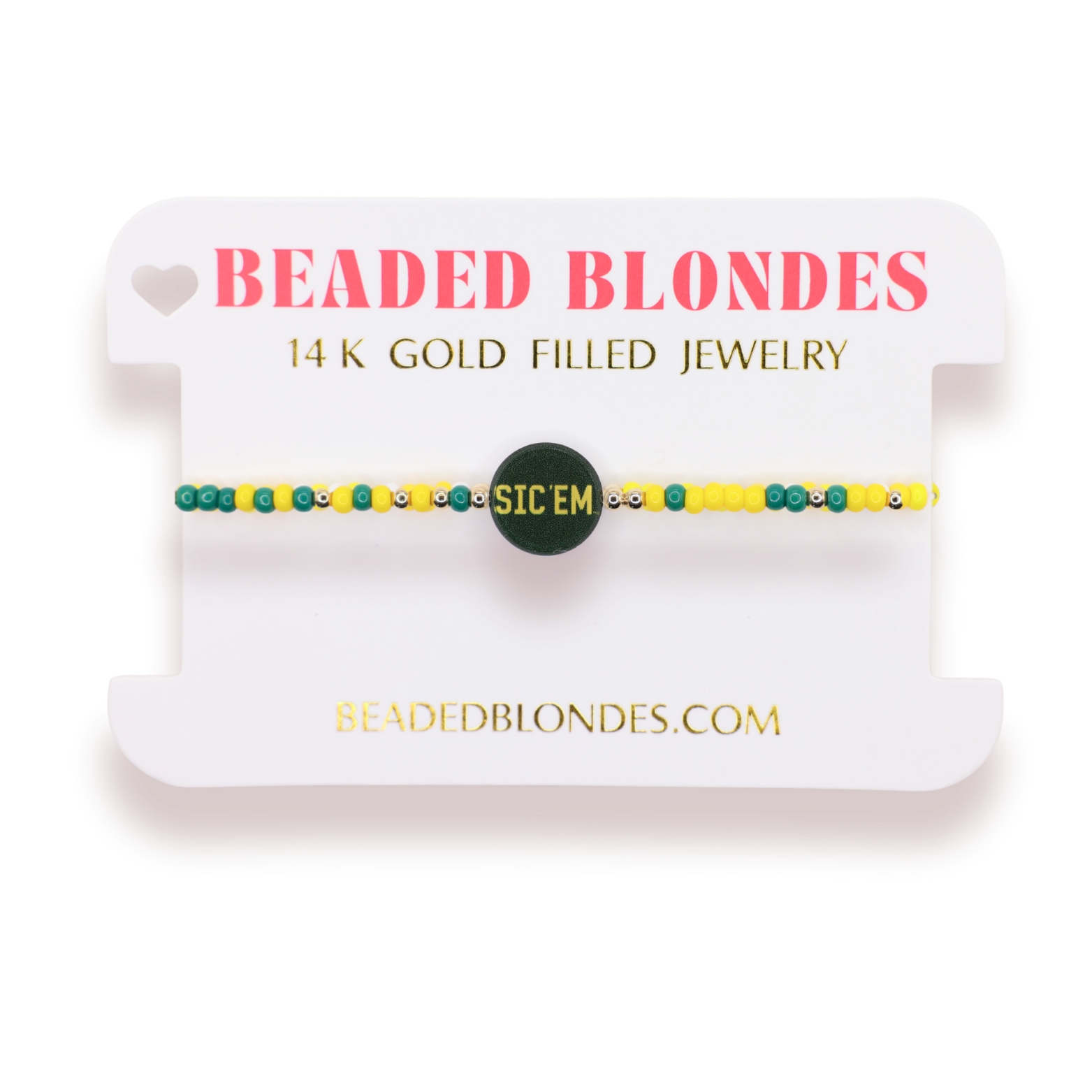 Baylor Logo Flip Bracelet on Color