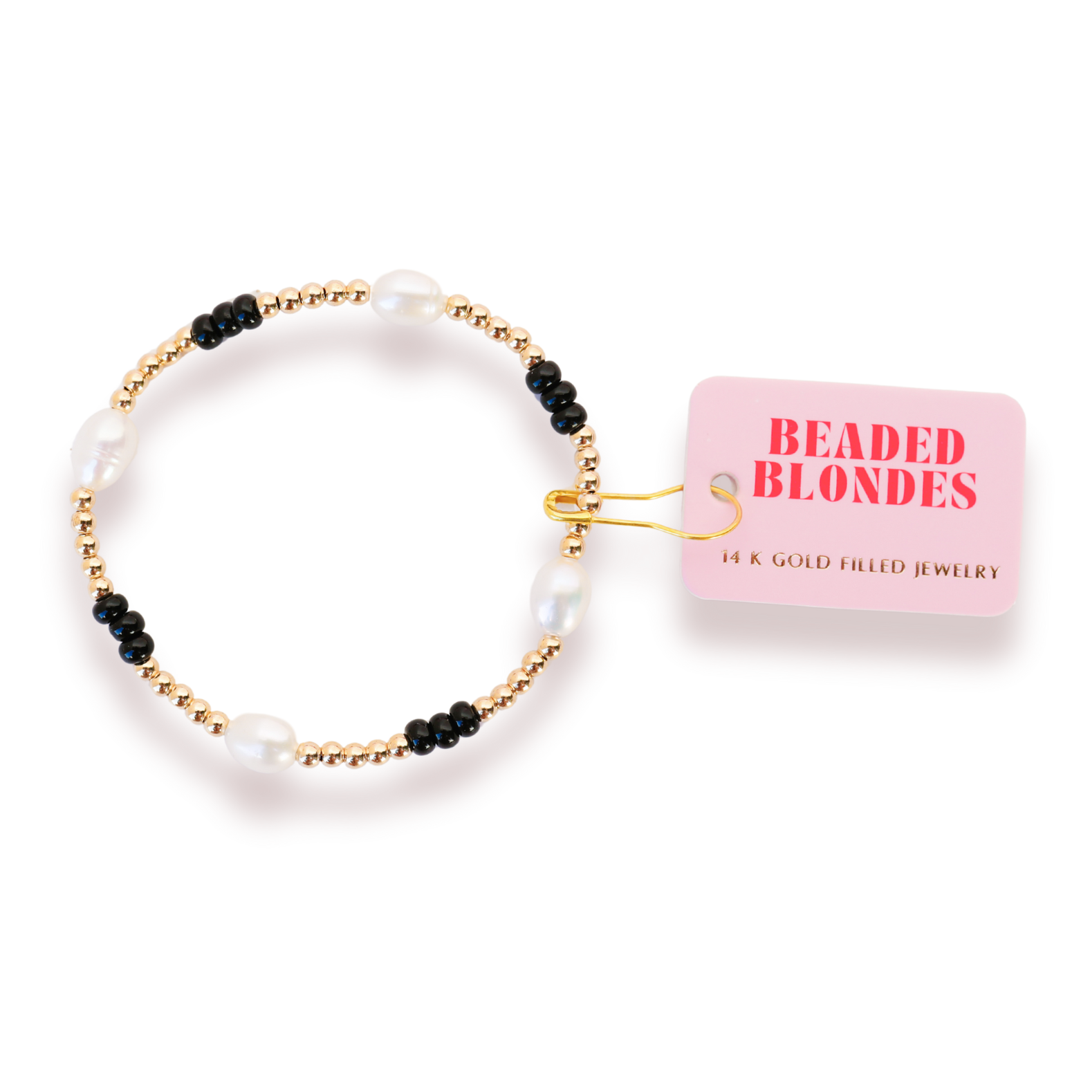 Pearl Poppi Bracelet in Black (Kids Size)