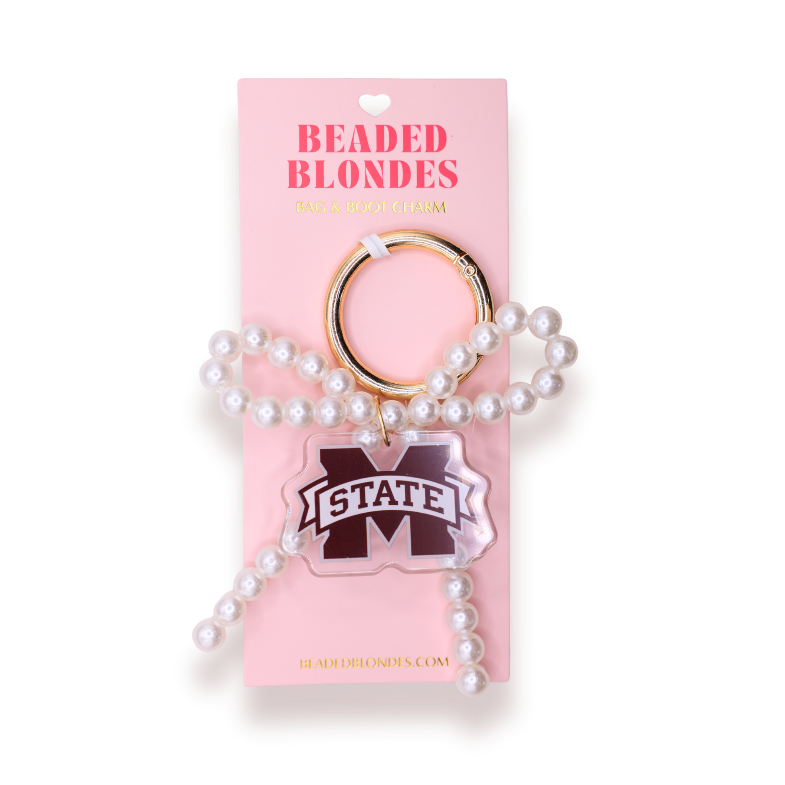 Mississippi State Bag & Boot Charm