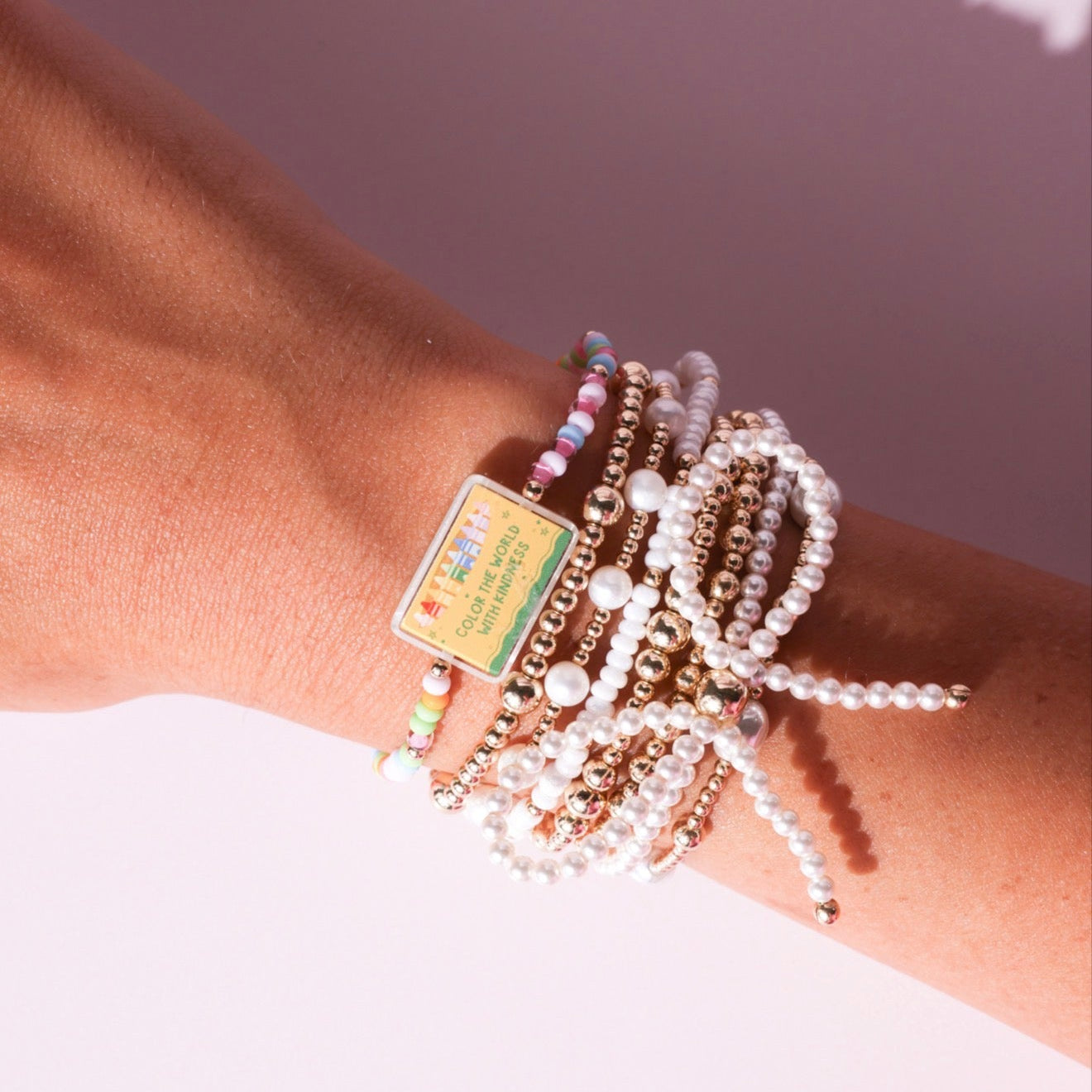 Color the World with Kindness Crayon Box Bracelet on Color