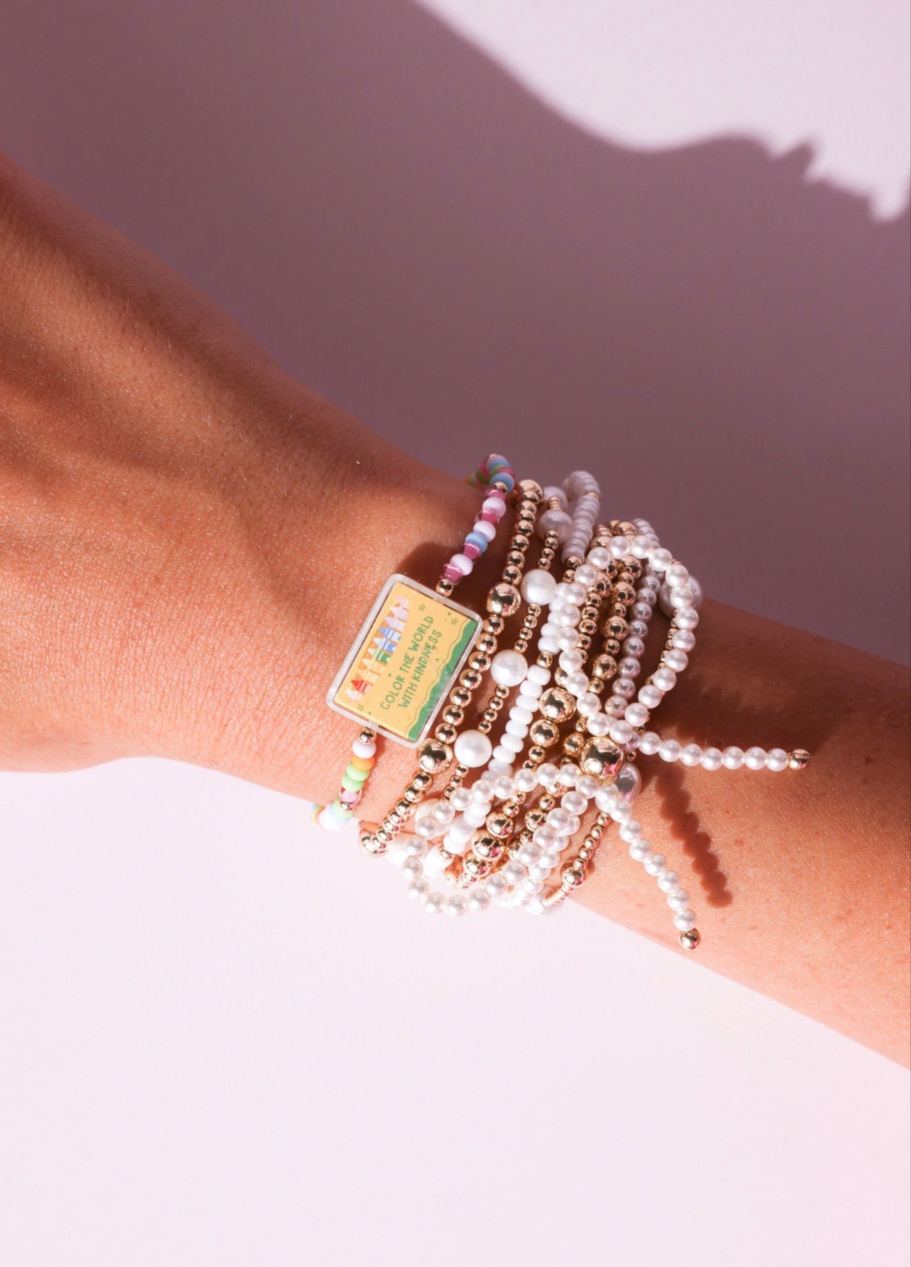 Color the World with Kindness Crayon Box Bracelet on Color