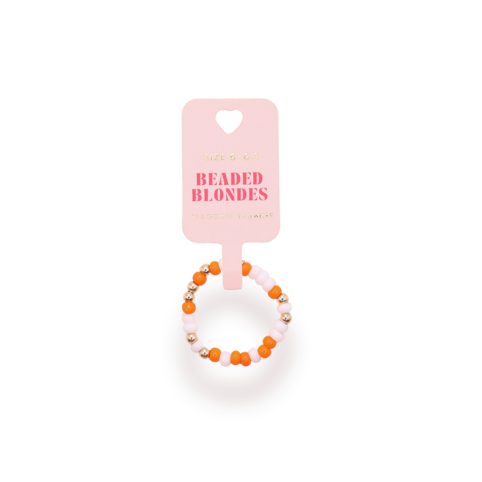 Orange & White Sprinkle Ring