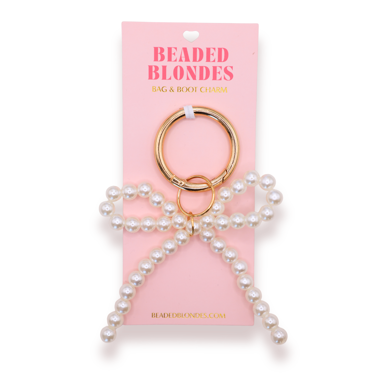 Pearl Bow Bag & Boot Charm
