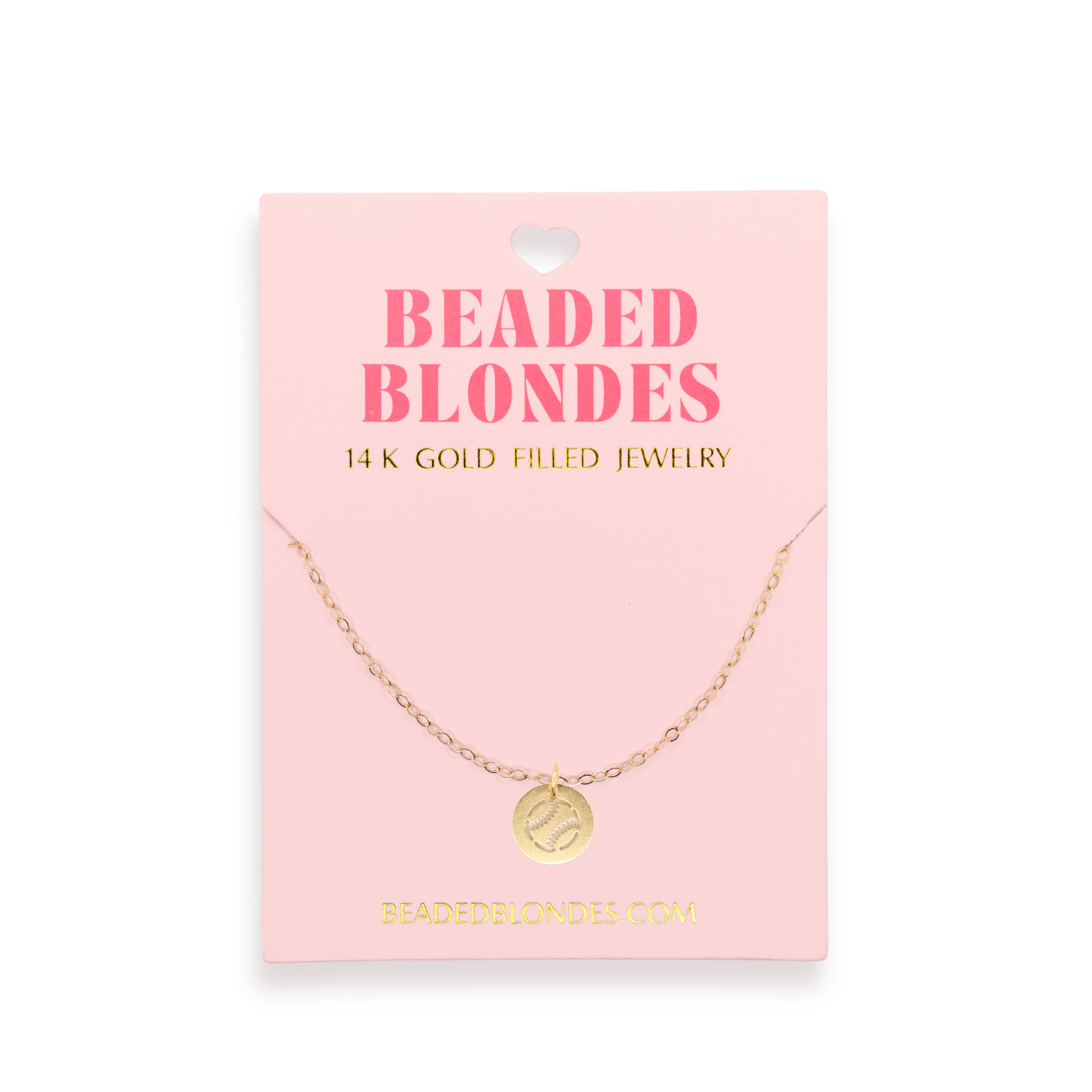 Baseball Gold Chain Necklace