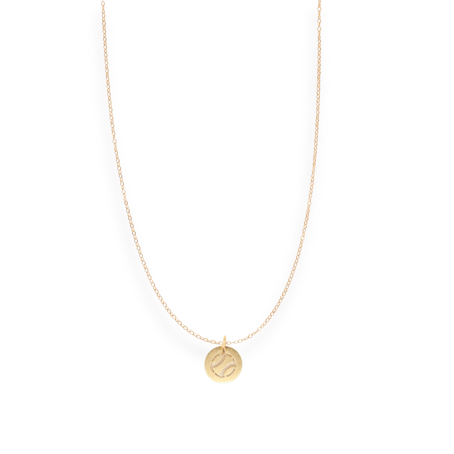 Baseball Gold Chain Necklace