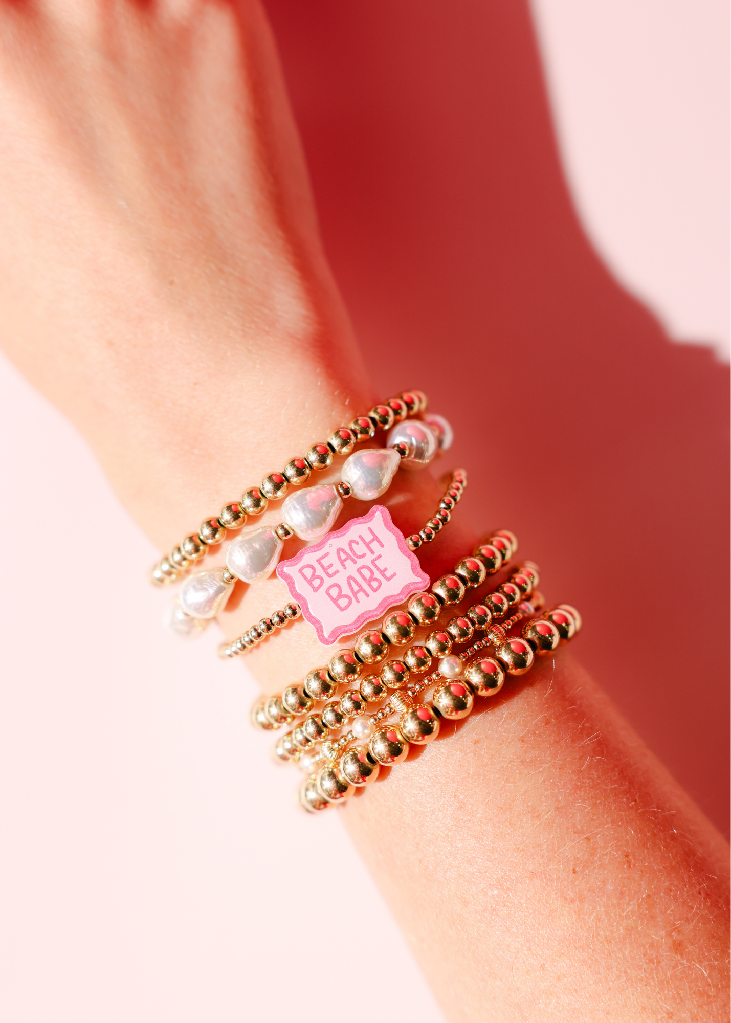 Beach Babe Bracelet on Gold
