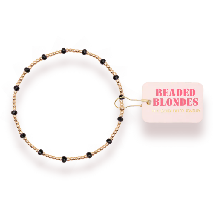 Black Dainty Poppi Bracelet (Kids Size)