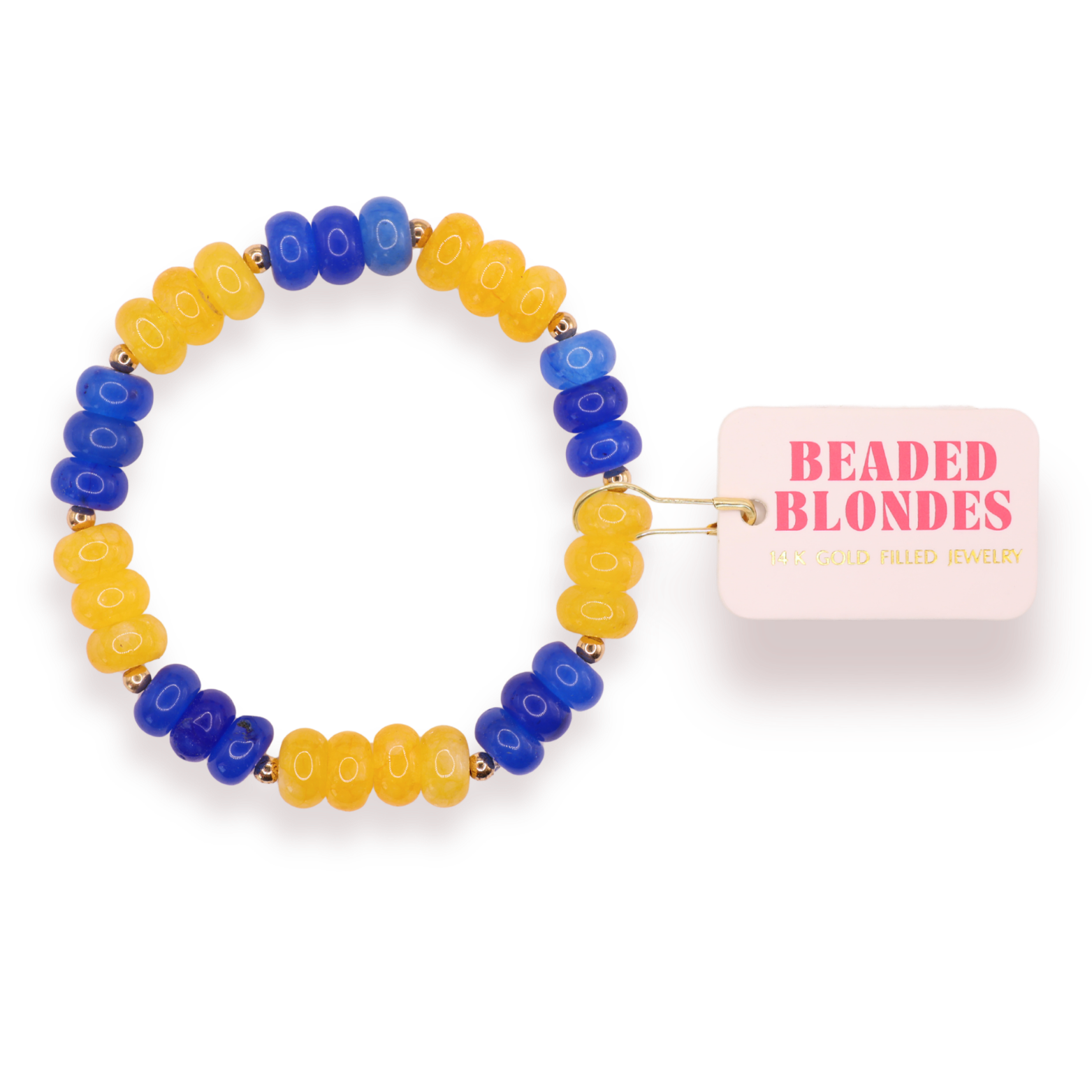 Blue & Yellow Gemstone Bracelet (Sale)