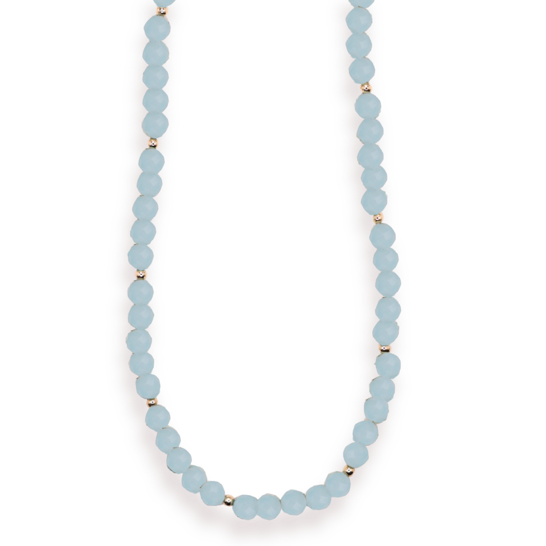 Light Blue Gemstone Necklace