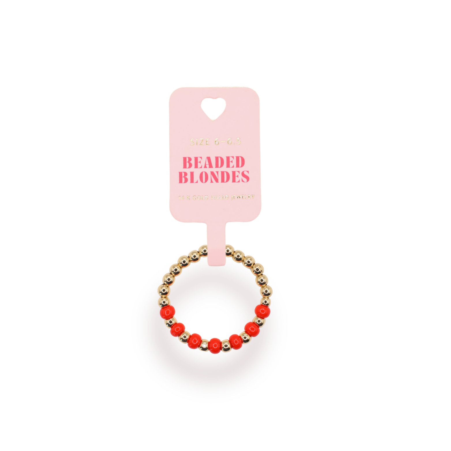 The Poppi Ring in Bright Red