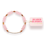Brittany Bar Bracelet in Light Pink and Brown
