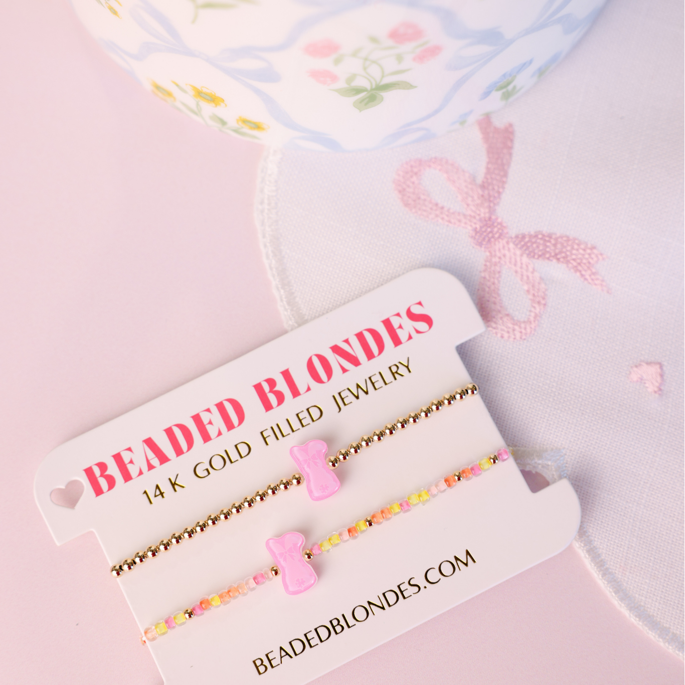 Bunny + Buttercup Sprinkle + Pearl Bow Stack of 3