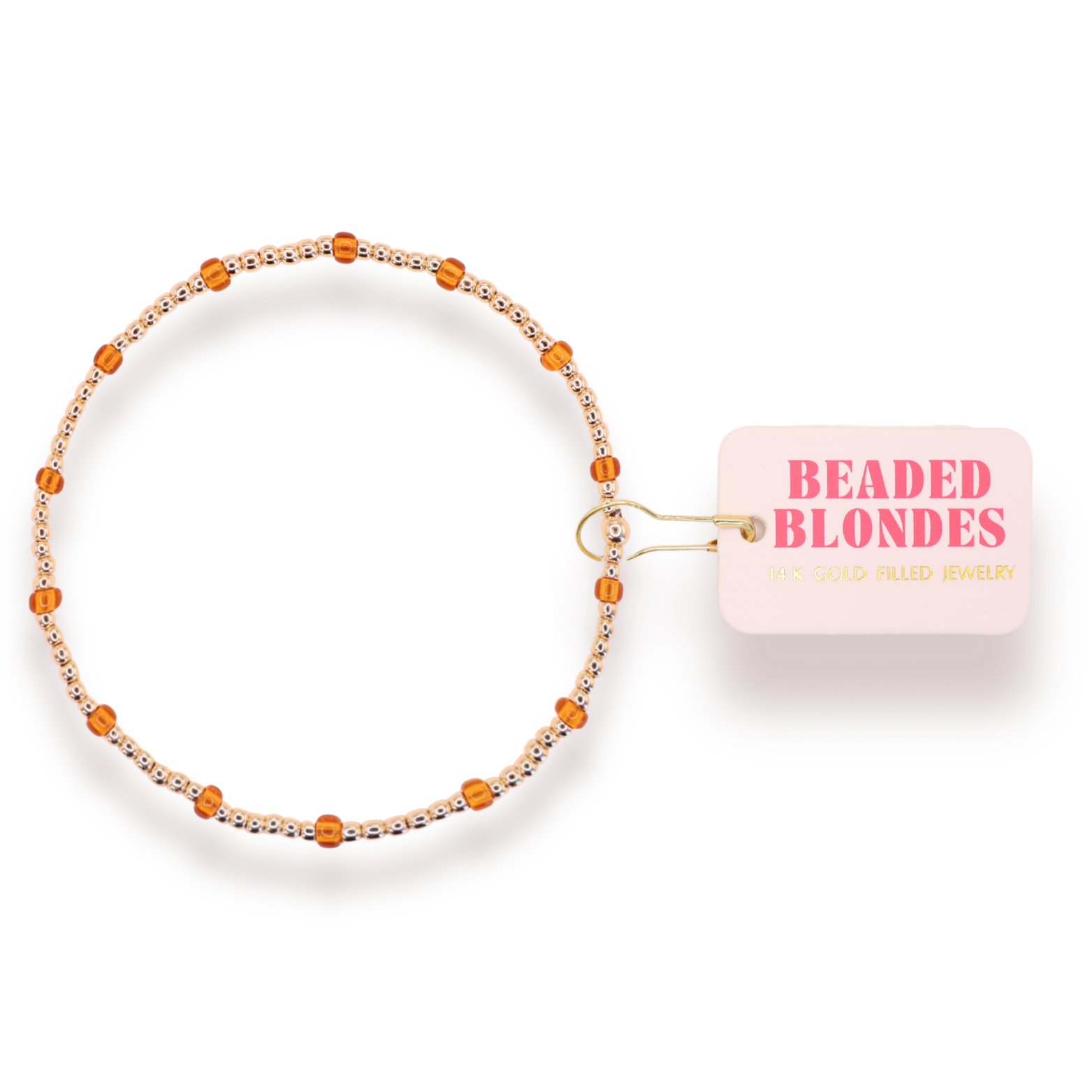 Burnt Orange Dainty Poppi Bracelet