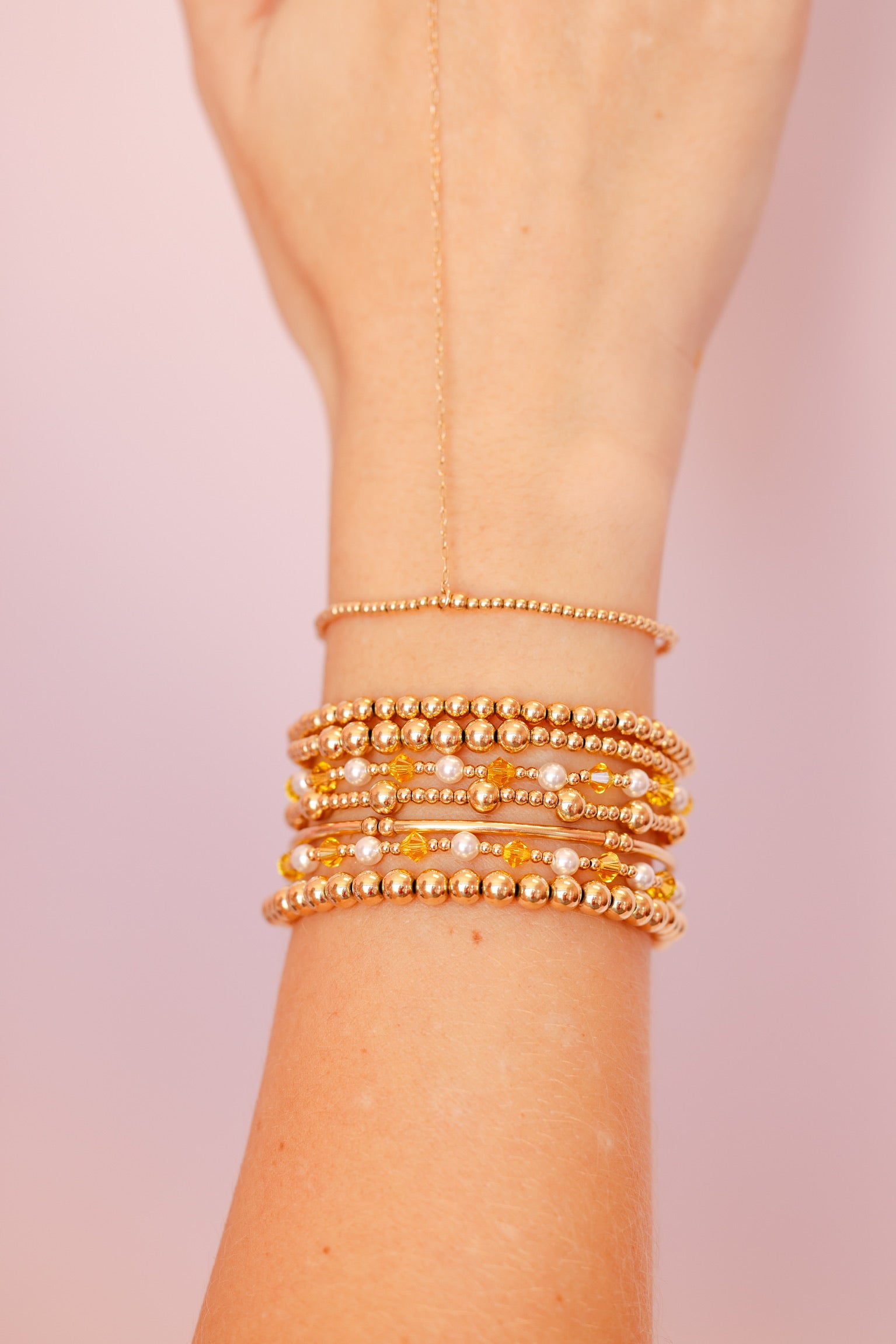 Yellow Pearl June Bracelet