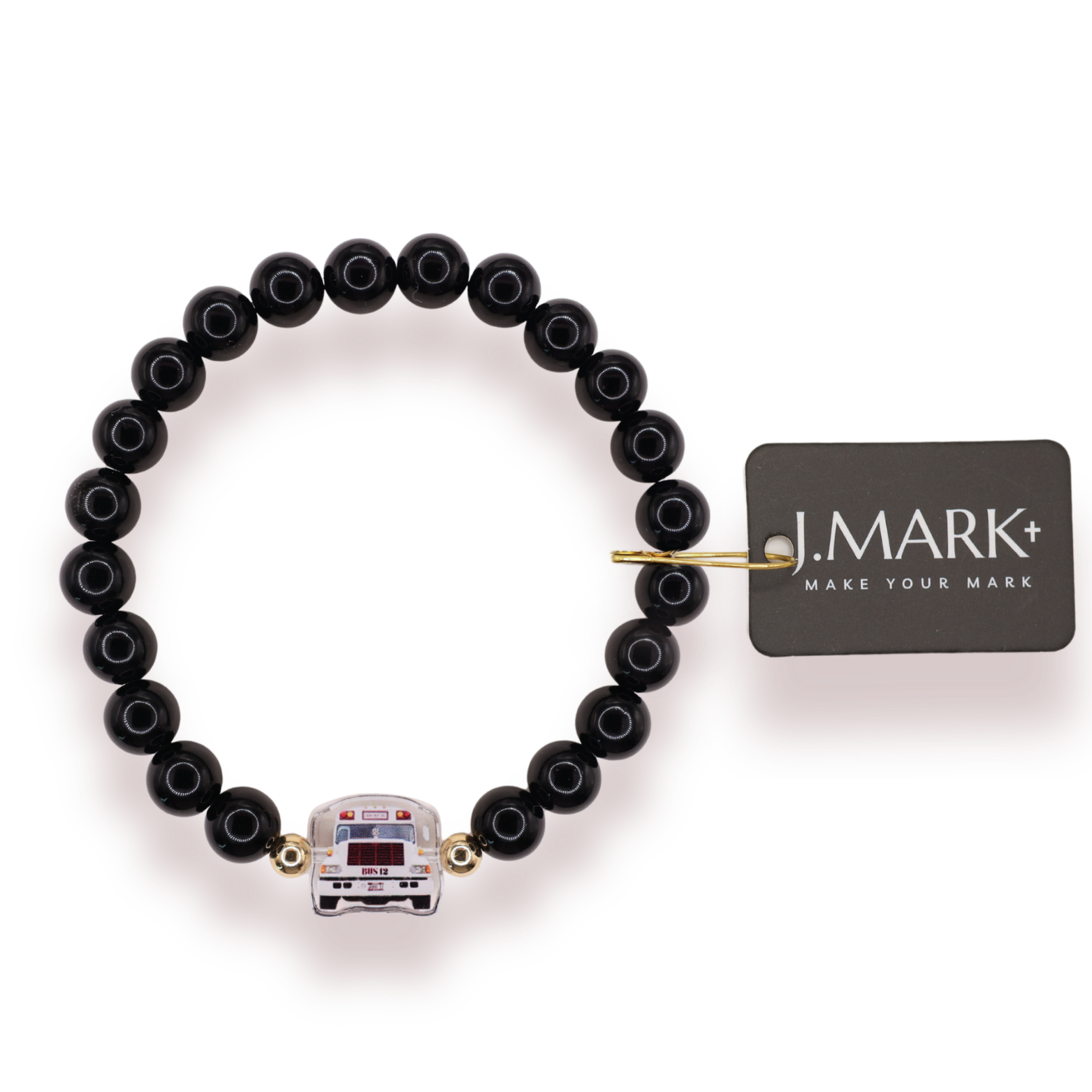 Bus 12 Bracelet on Black Onyx