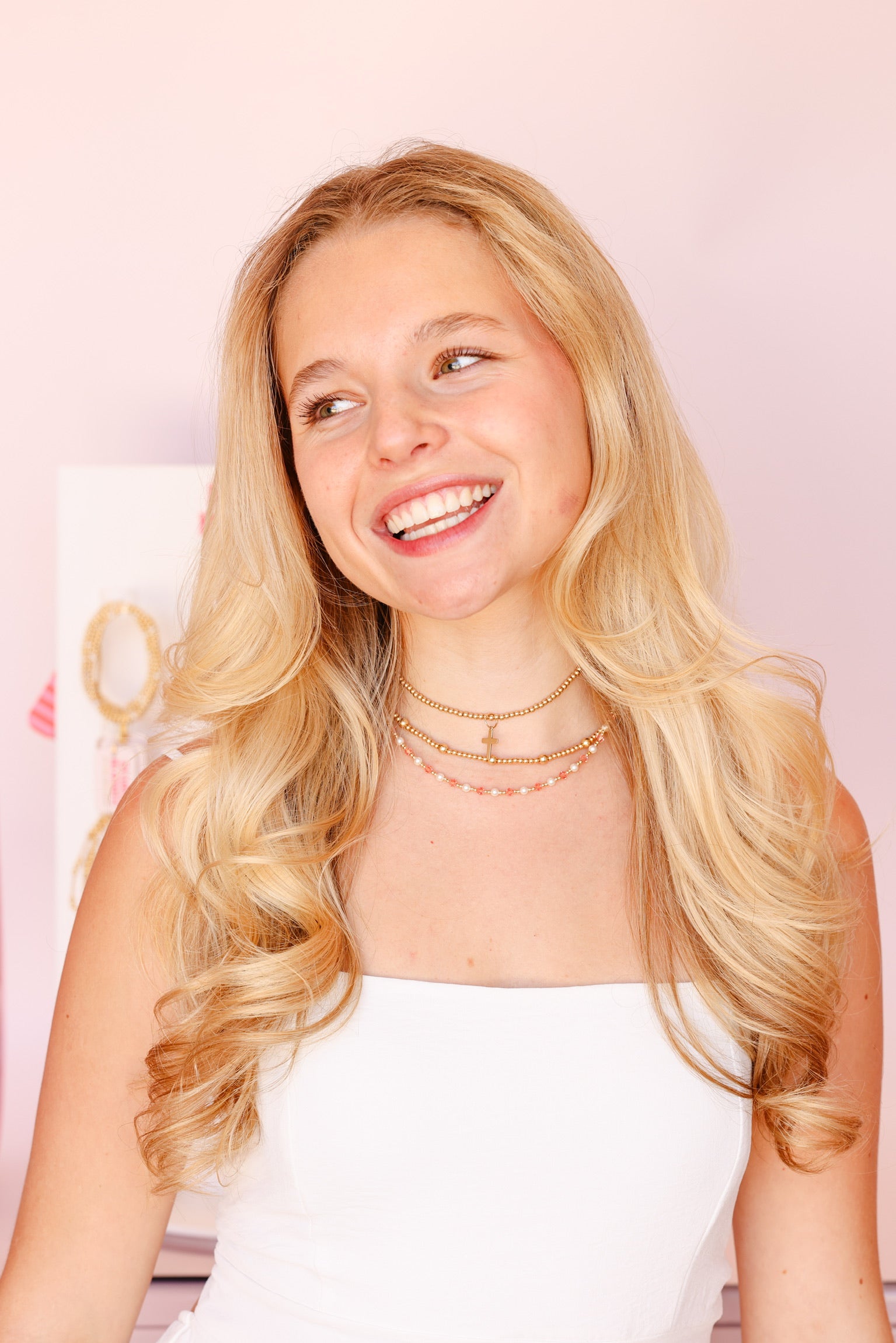 Pink Pearl June Necklace