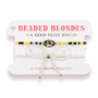 Mizzou Logo Bracelet + Pearl Bow Stack of 2