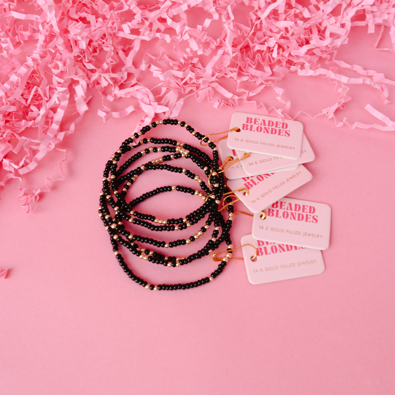 Black Sprinkle Bracelet (Kids Size)