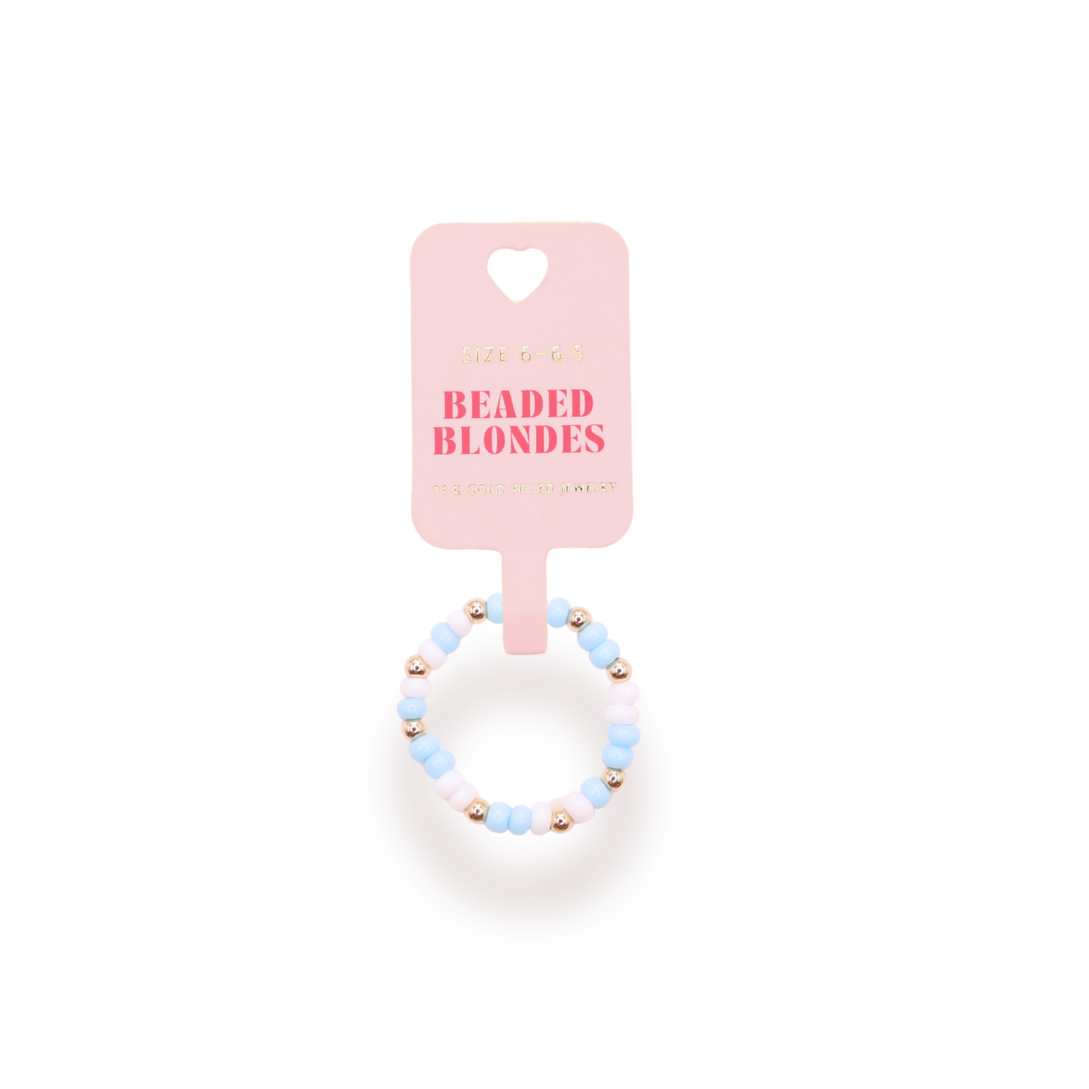 Powder Blue & White Sprinkle Ring