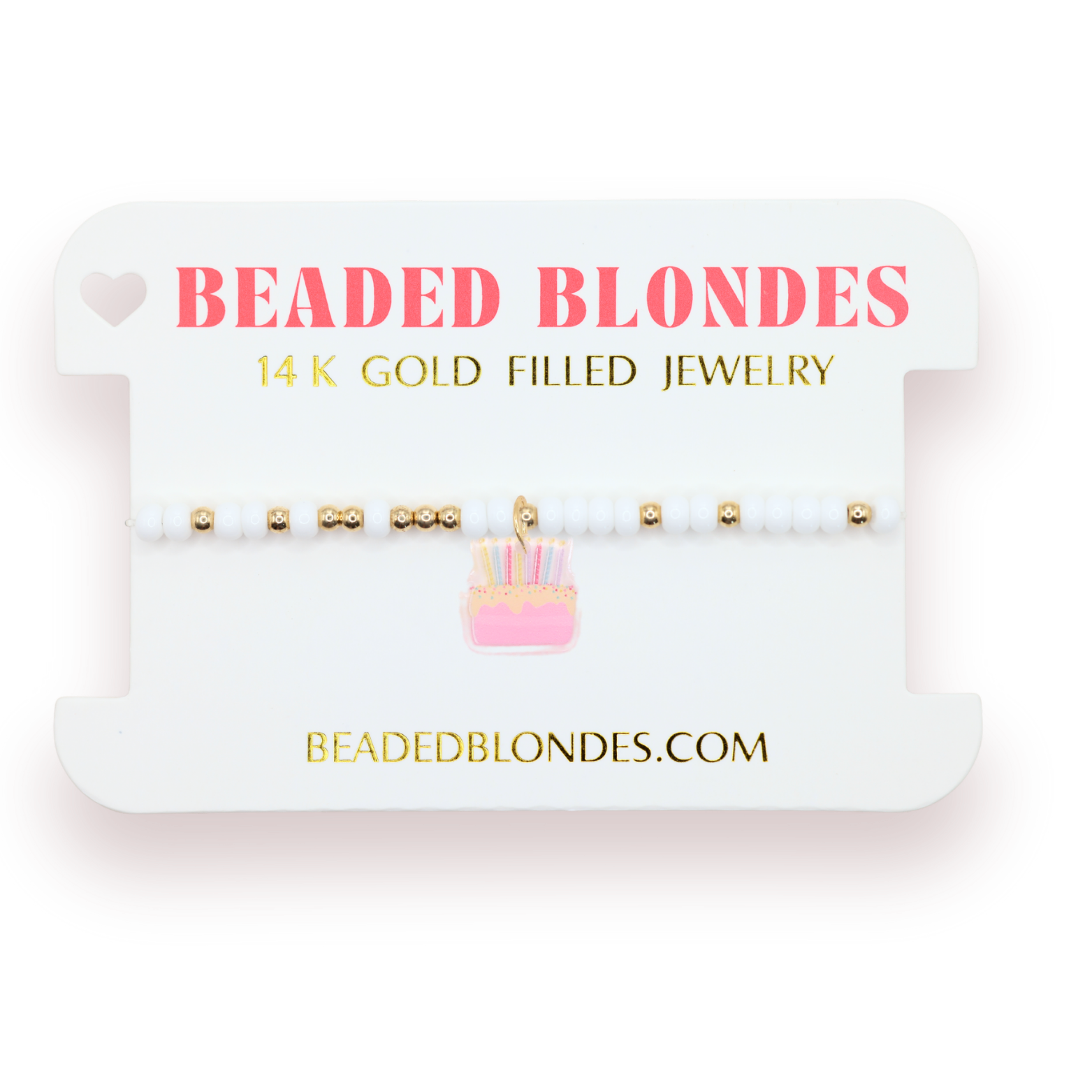 Birthday Cake Charm Bracelet (Sale)