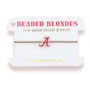 Alabama Logo Bracelet on Gold