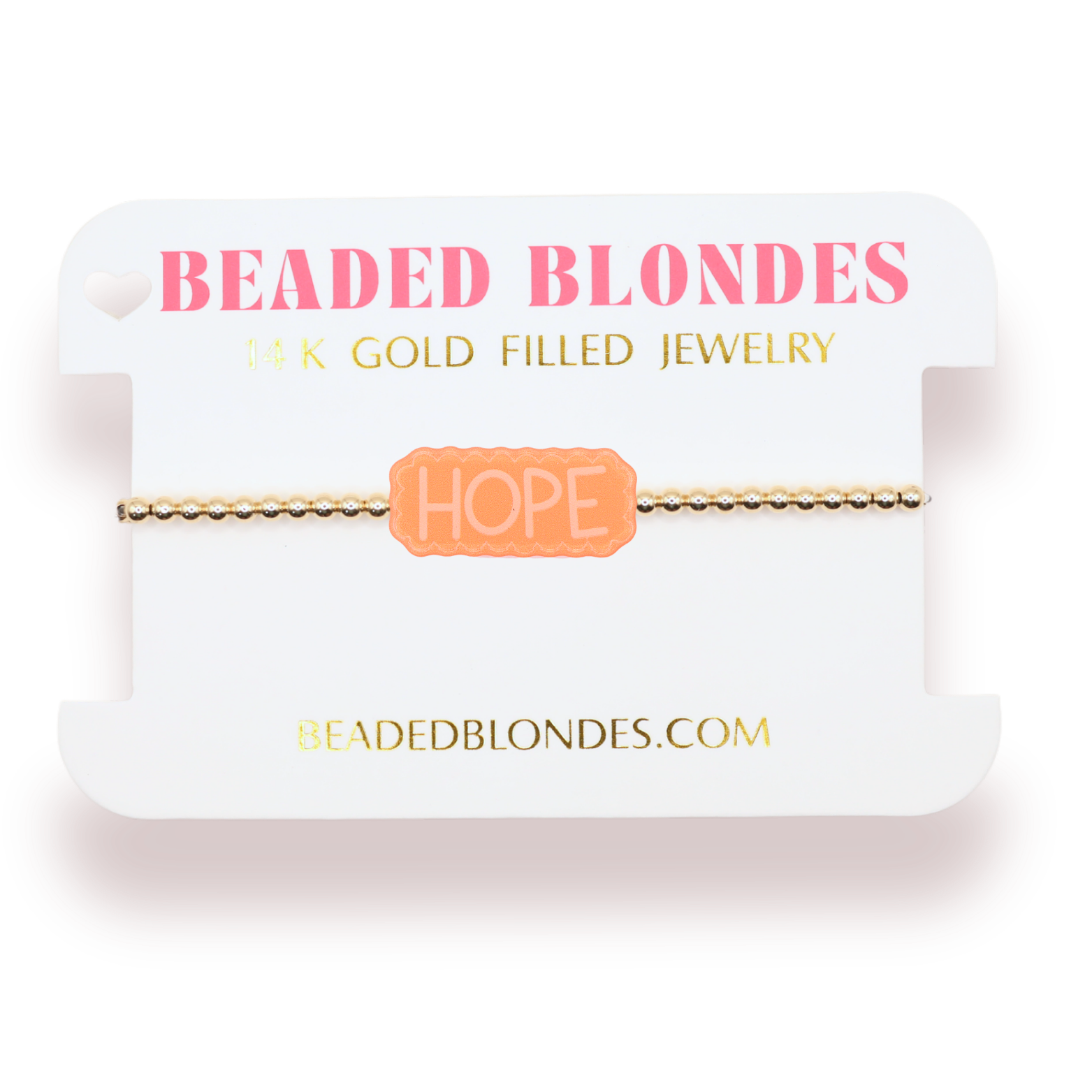 Hope Bracelet on Gold