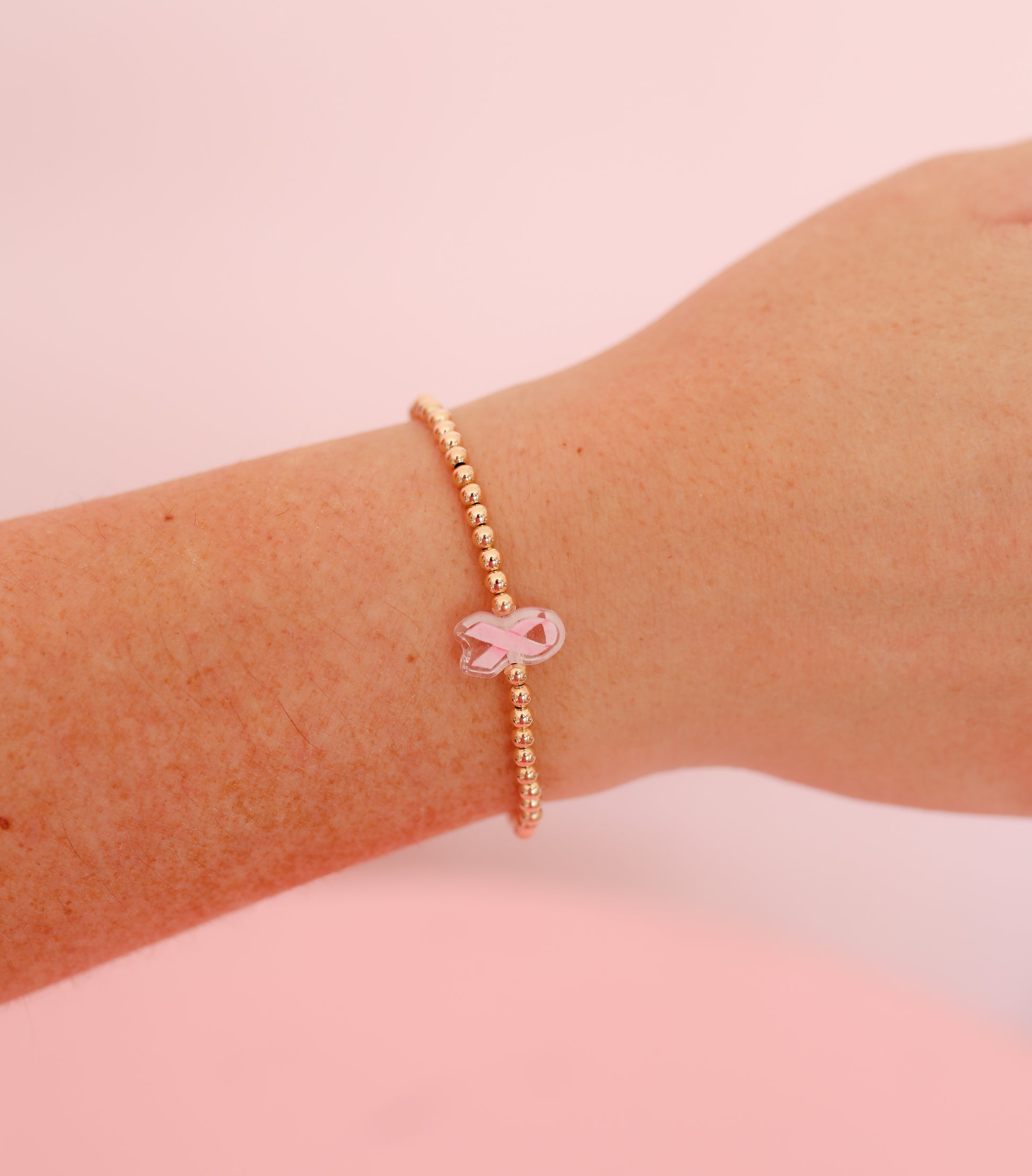 Breast Cancer Ribbon Bracelet