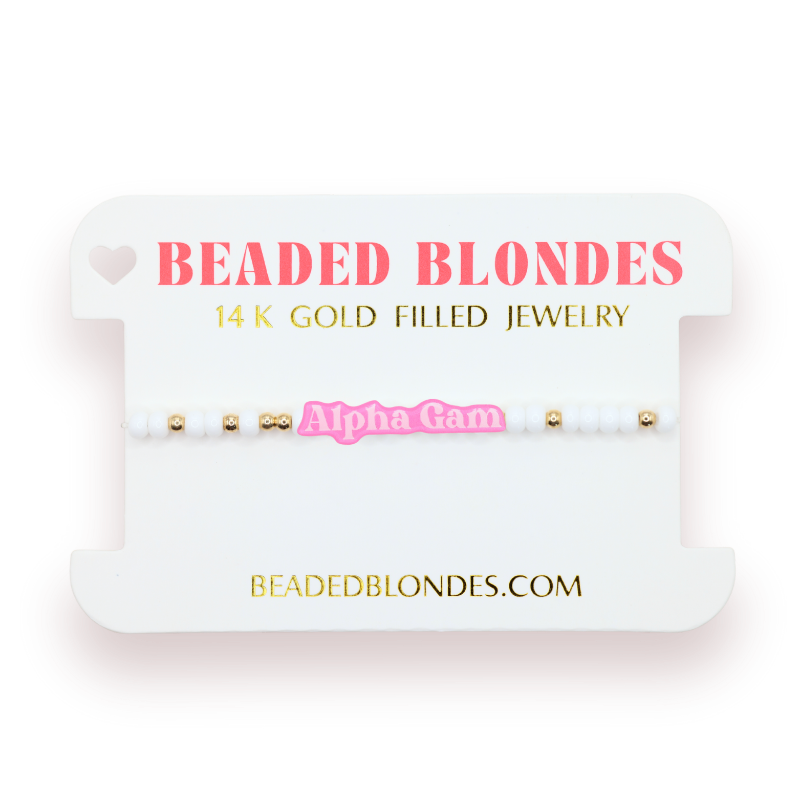 Alpha Gam Pink Bracelet (Sale)