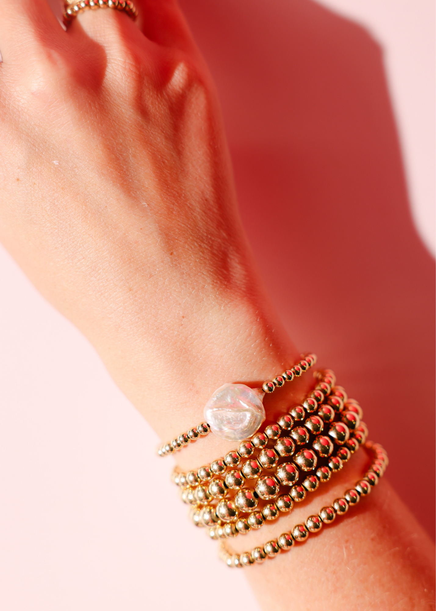Cali Pearl Bracelet in Gold