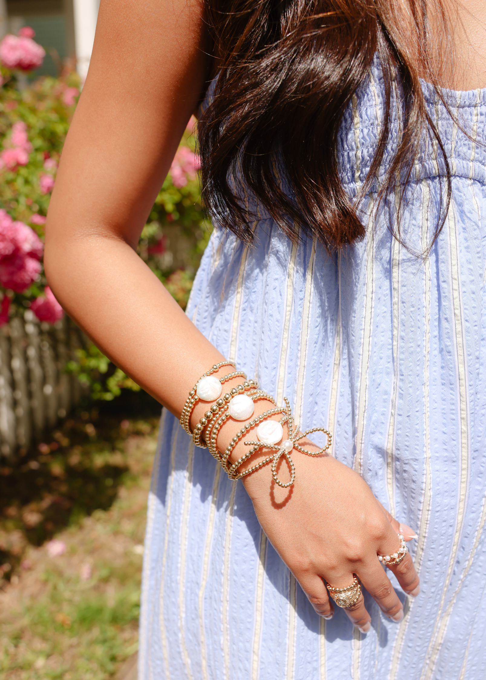 Cali Pearl Bracelet in Gold