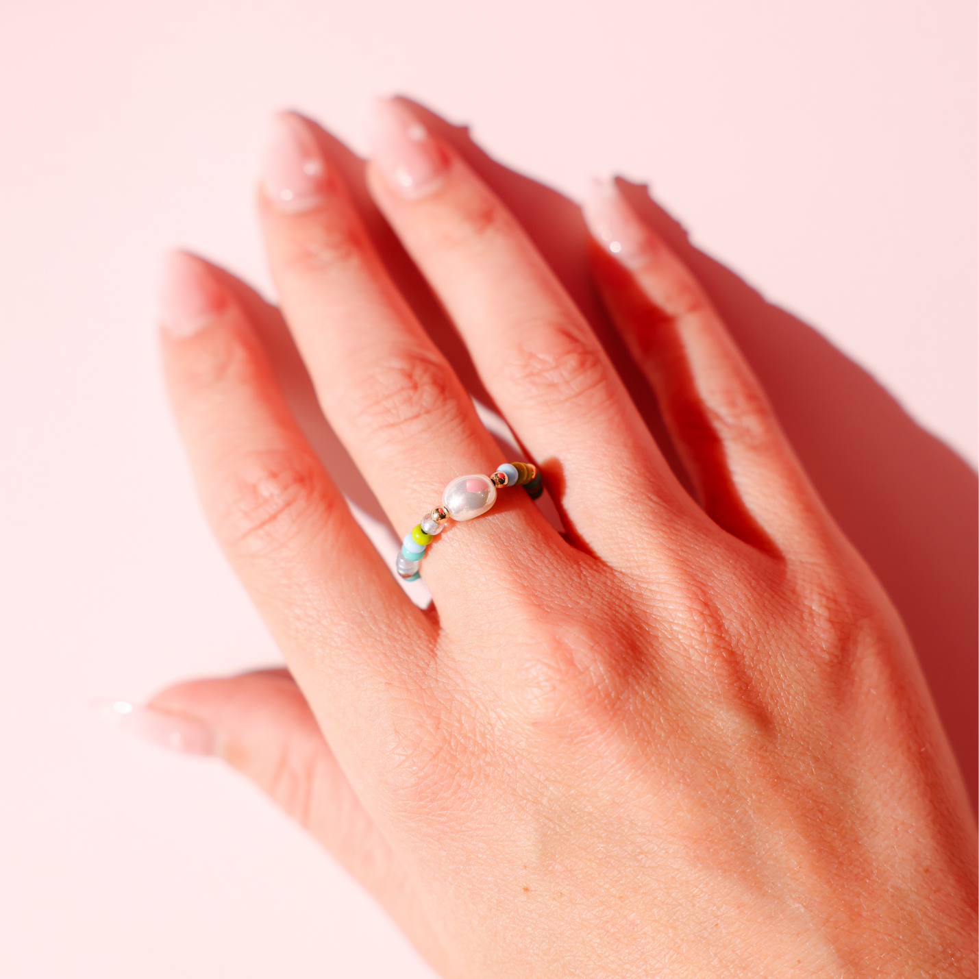 Capri Sprinkle Pearl Ring