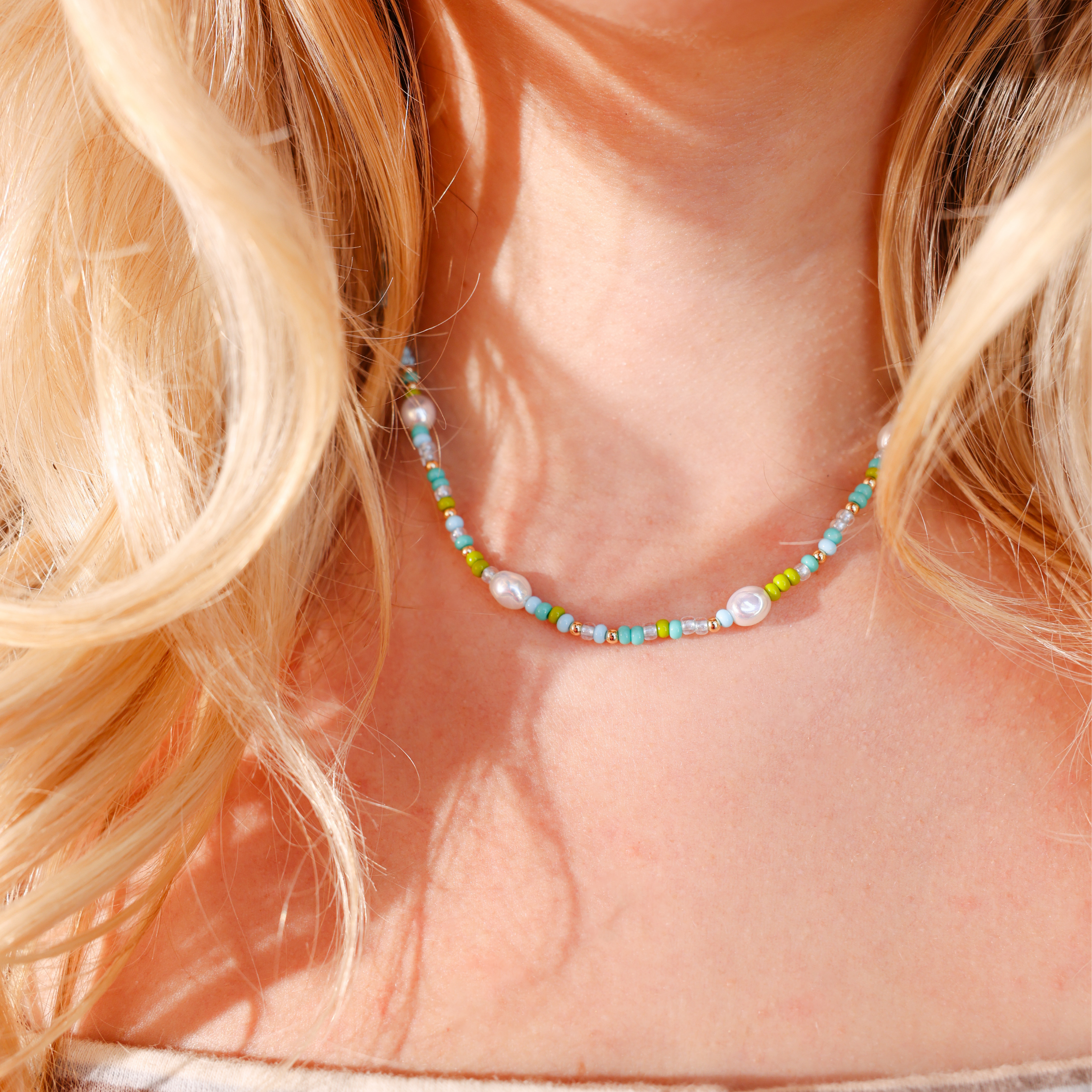 Capri Sprinkle Pearl Necklace