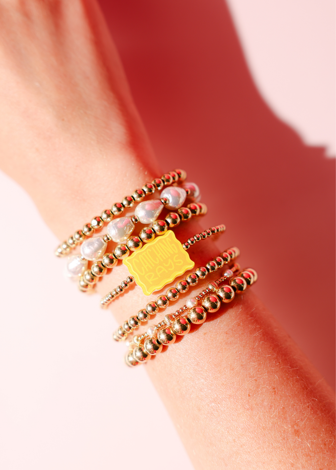 Catching Rays Bracelet on Gold