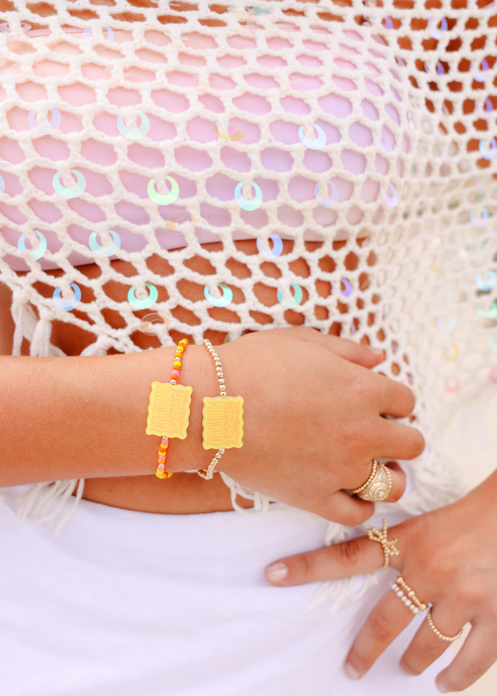 Catching Rays Bracelet on Gold
